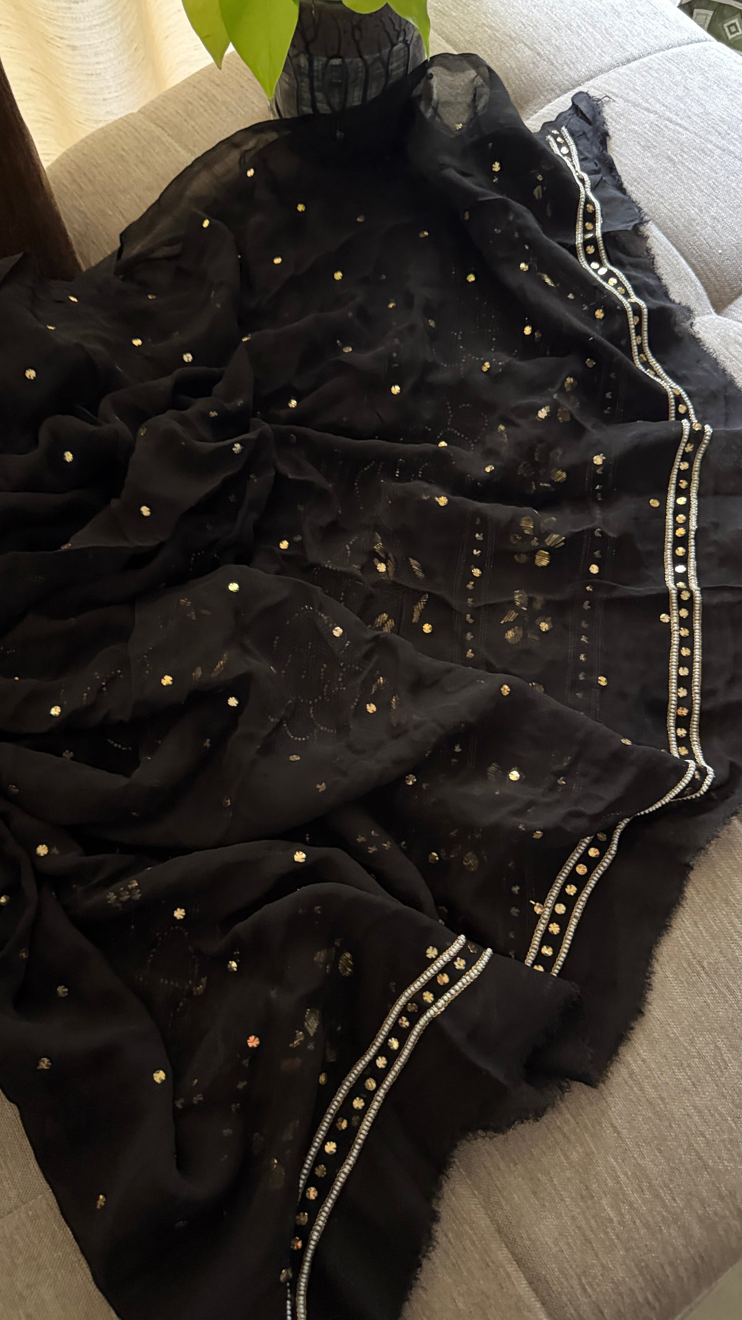 Masterpiece Black Pearl Kamdani Suit - Festive Collection
