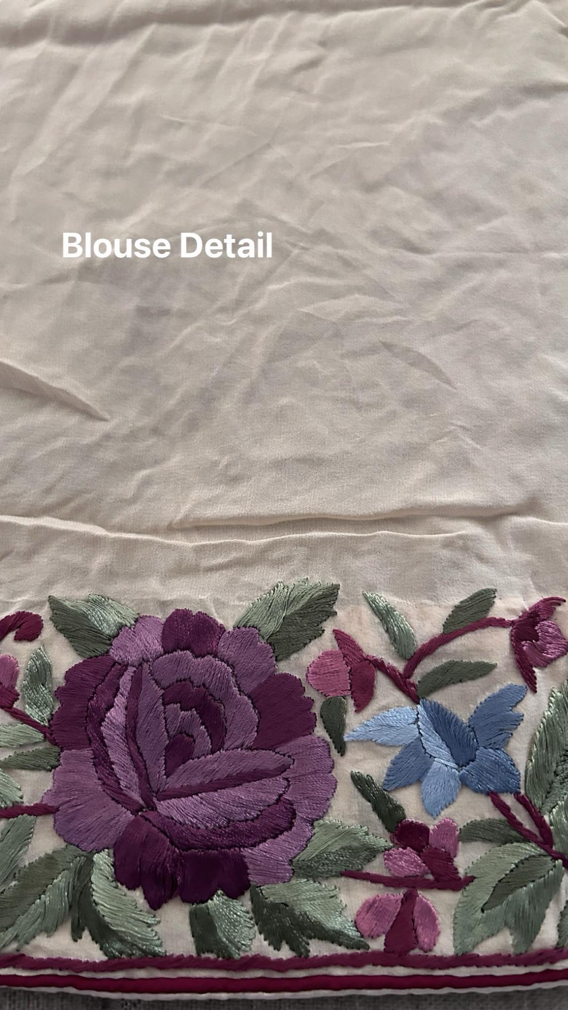 Pre Order Designer Peach Parsi Gara Saree (Pure Georgette)