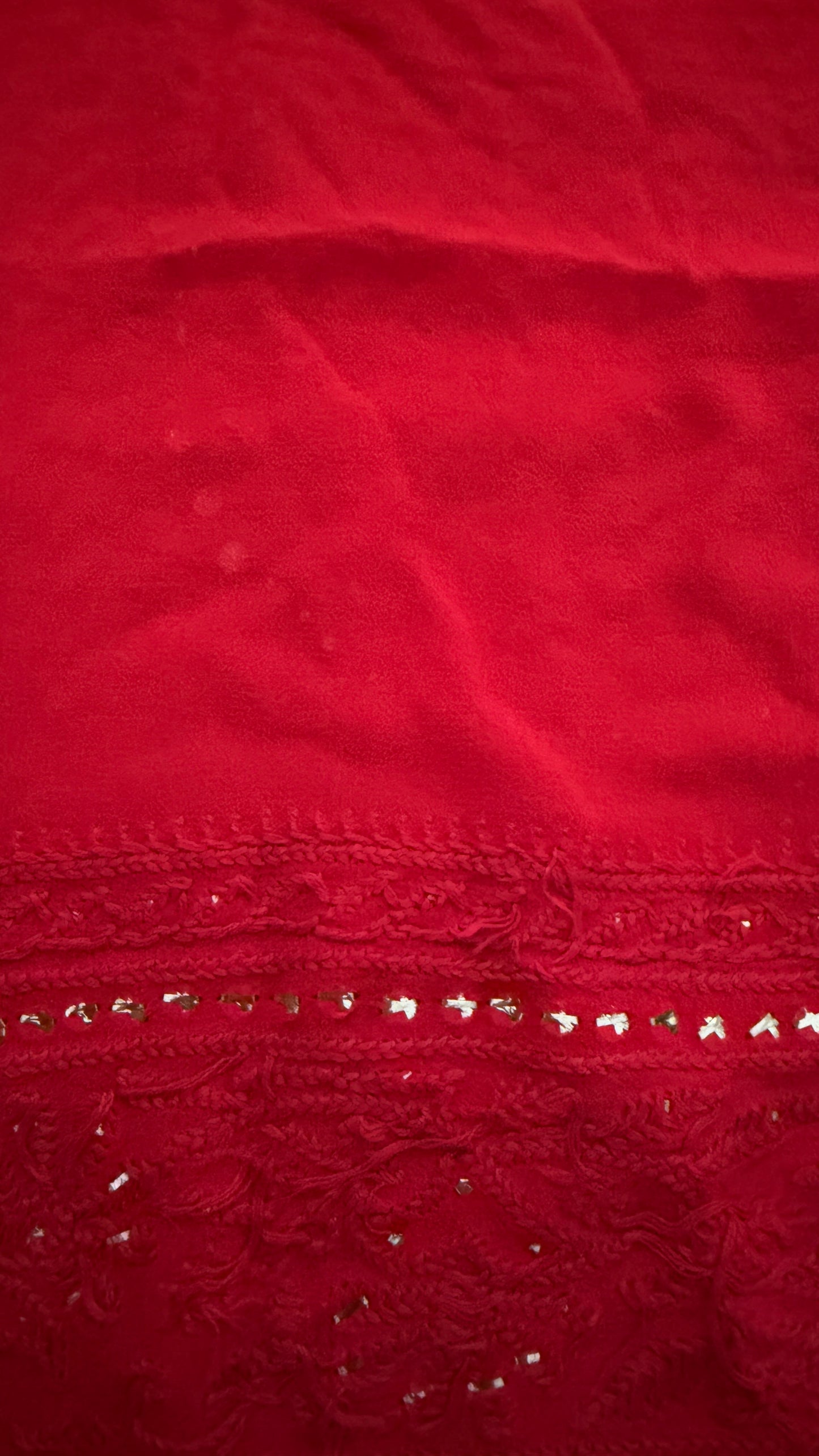 Party Wear Mukaish Chikankari Saree for Women