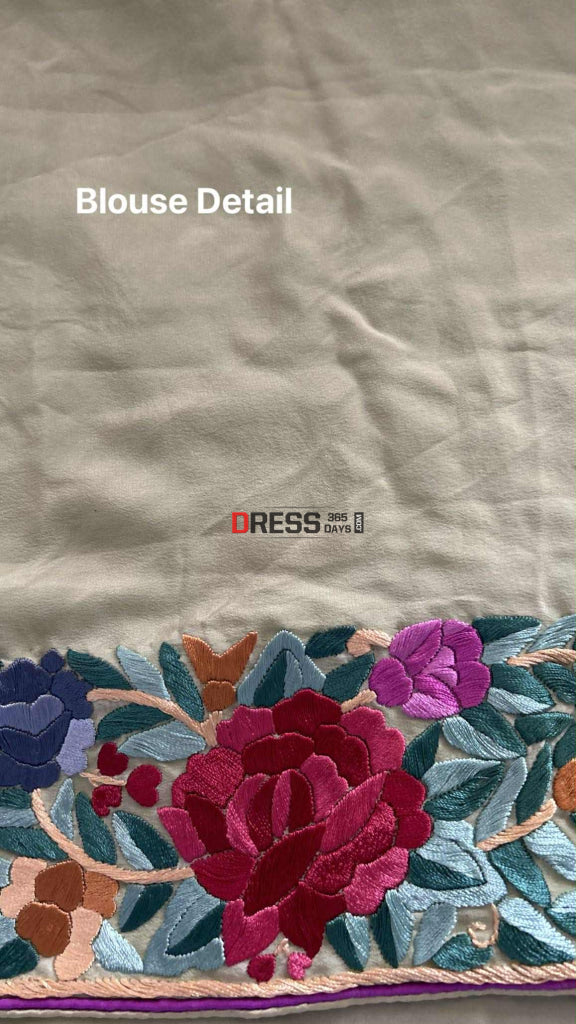 Designer Lime Green Parsi Gara Saree Parsi Gara Saree