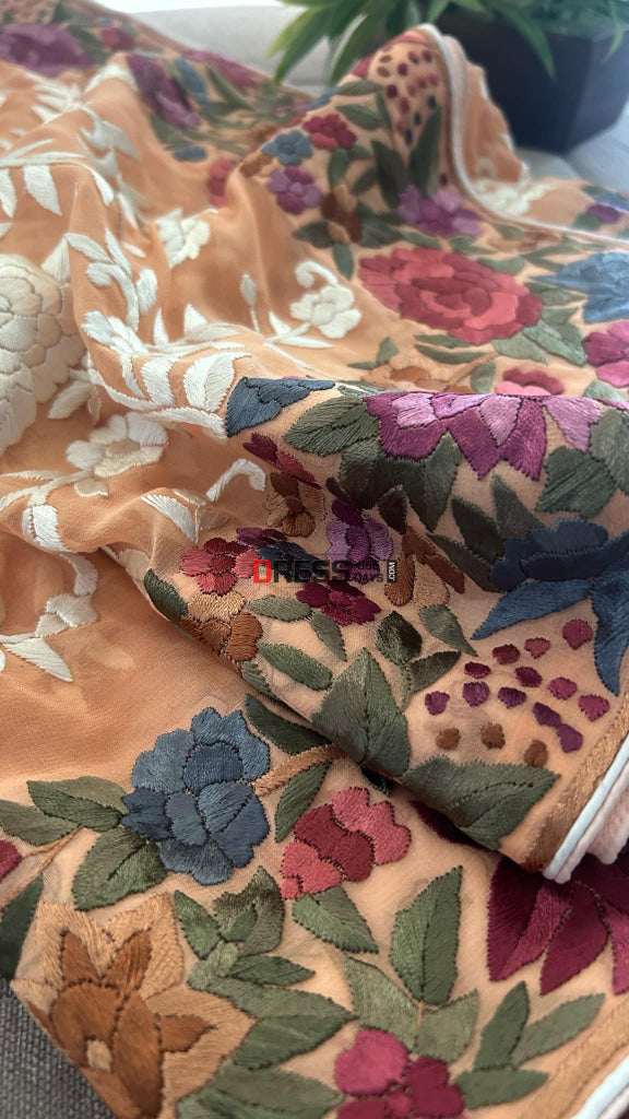 Designer Parsi Gara Dupatta Parsi Gara Dupatta