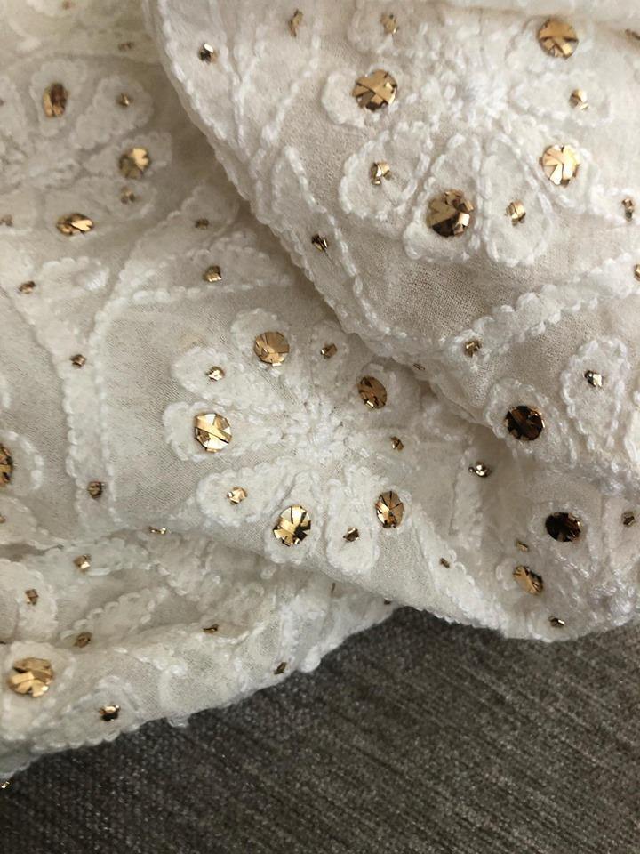 Mukaish Chikankari Dupatta - Dress365days