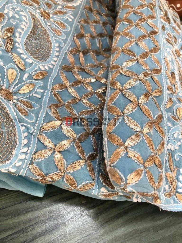 All Over Front And Back Gota Patti Chikankari Suit Suits