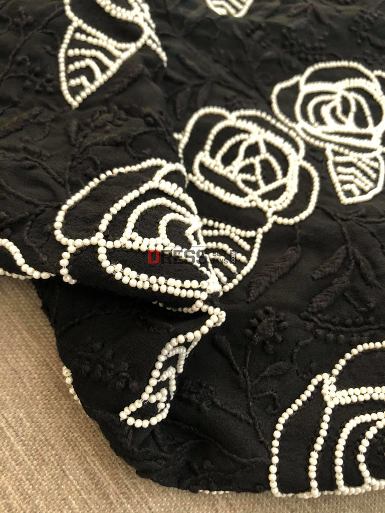 Black Pearl Lucknowi Chikankari Suit Suits