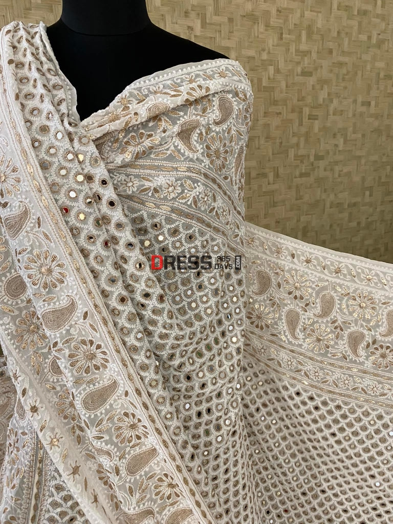 Mirror Gotapatti And Chikankari Lehenga Set