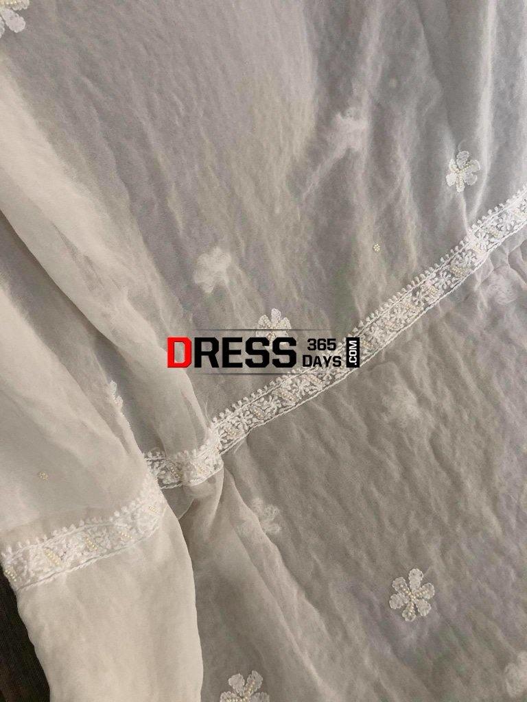 Pure Georgette Chikankari Suit (Pearl Work) Suits