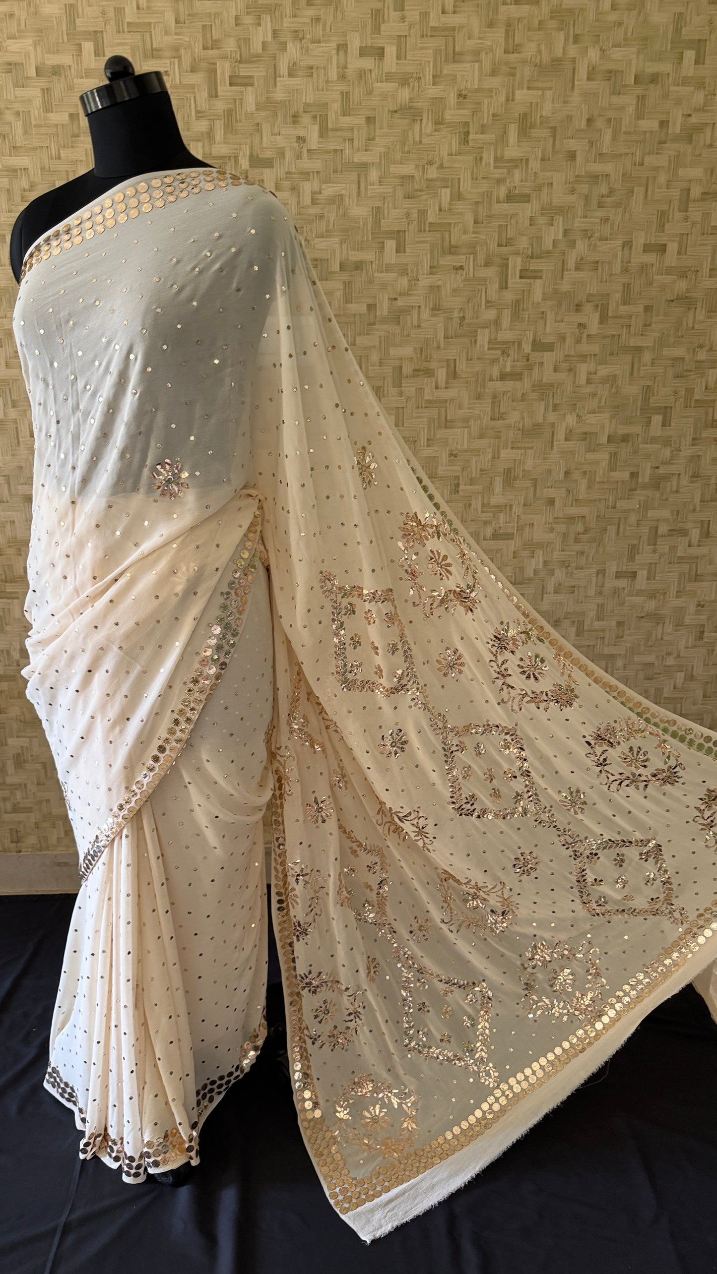 Pure Georgette Kamdani Saree