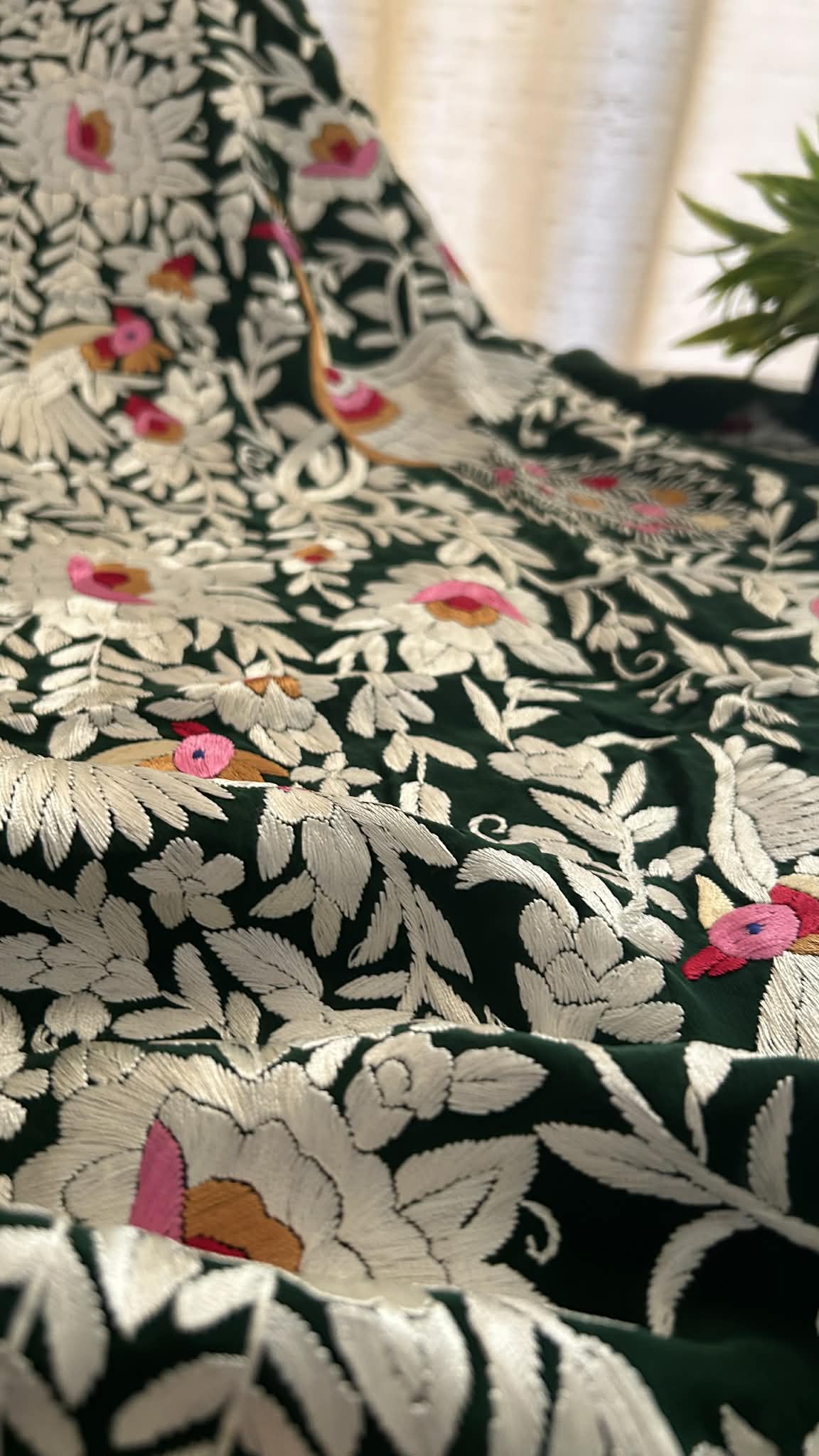 Exclusive Parsi Gara Hand Embroidered Jacket (Unstitched)