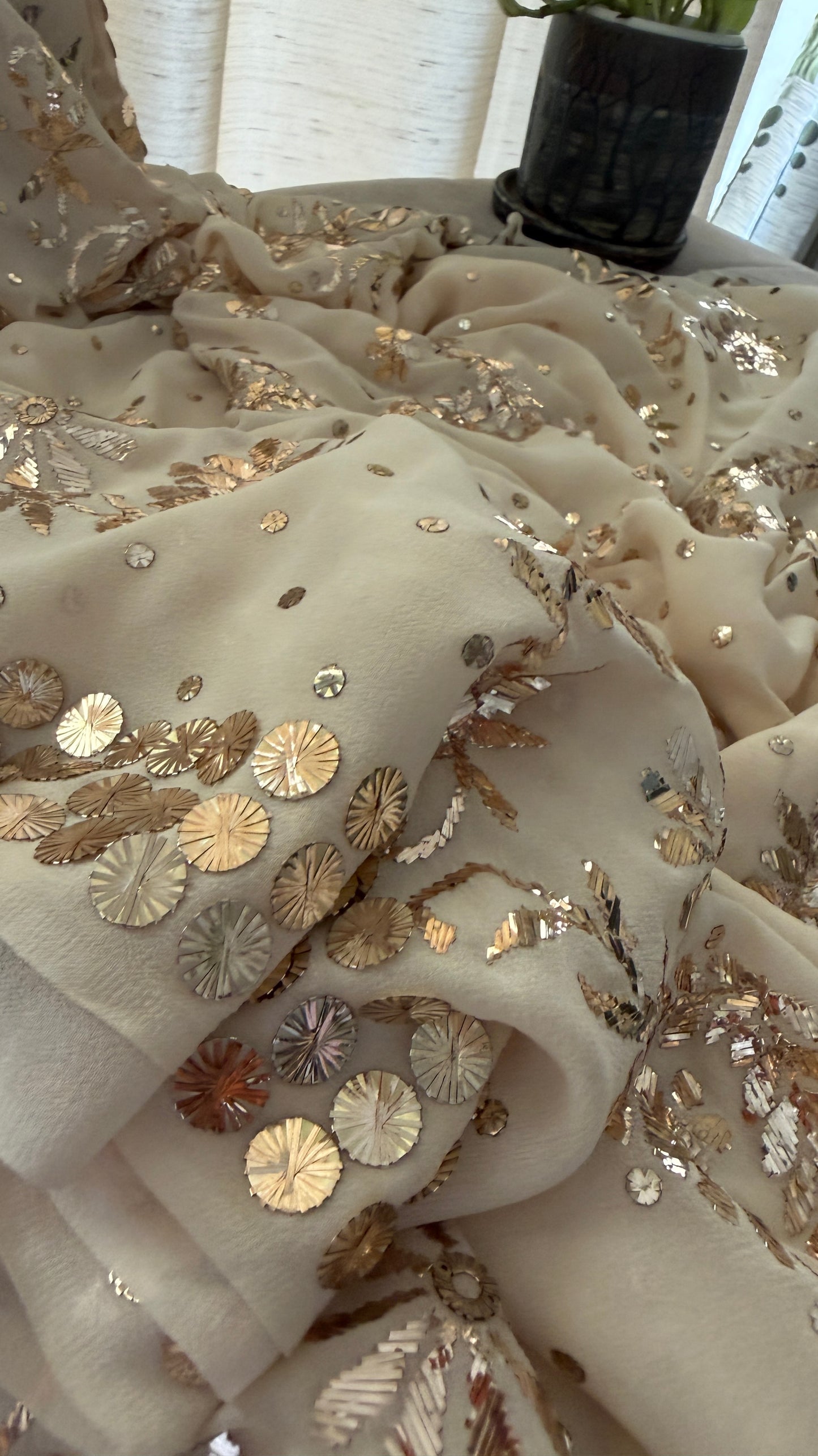 Pure Georgette Kamdani Saree