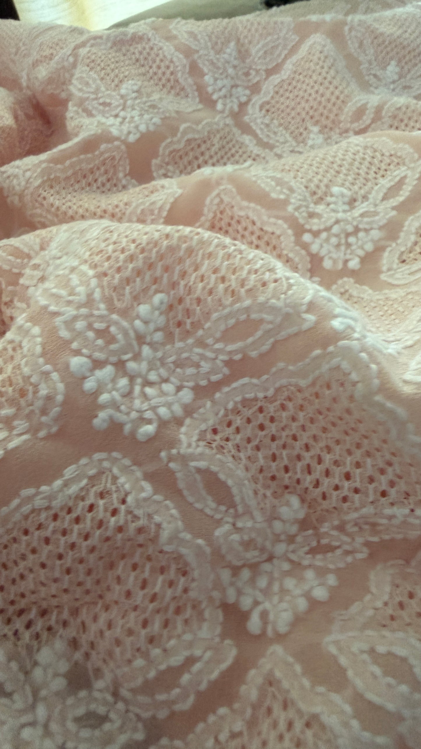 Pastel Pink Hand Jaali Chikankari Suit