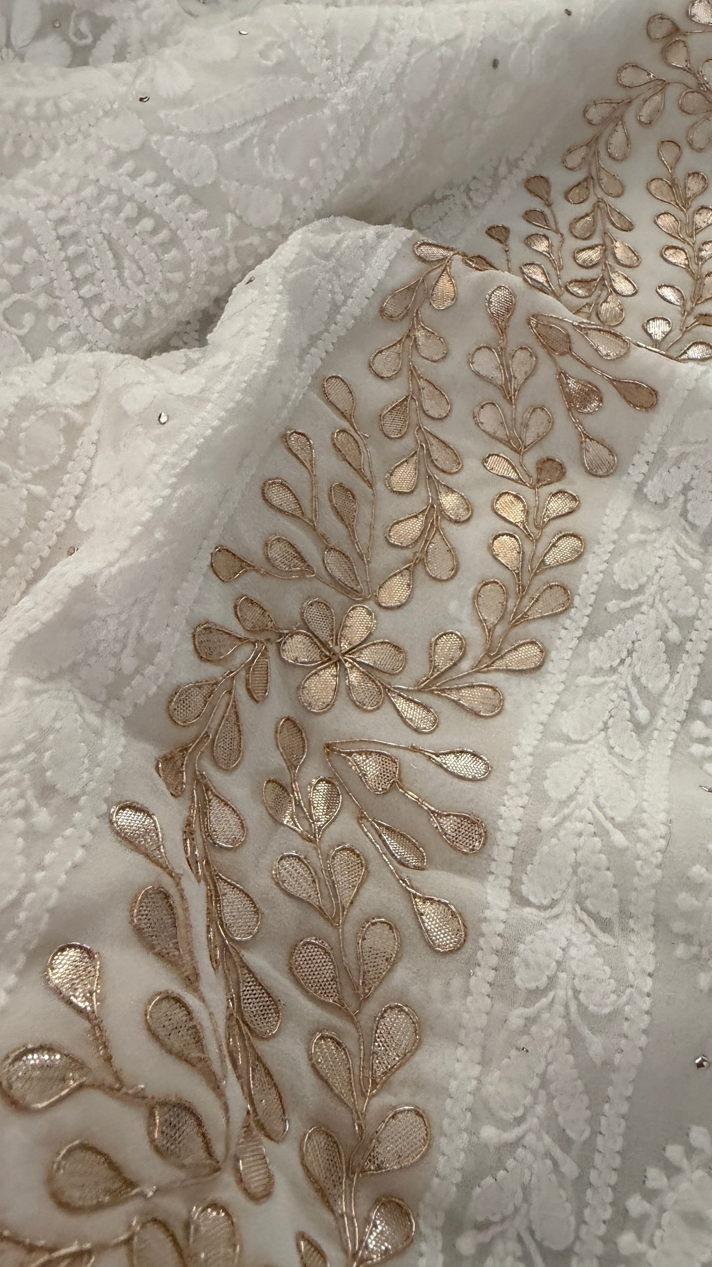 Ivory Gota Patti Chikankari Suit