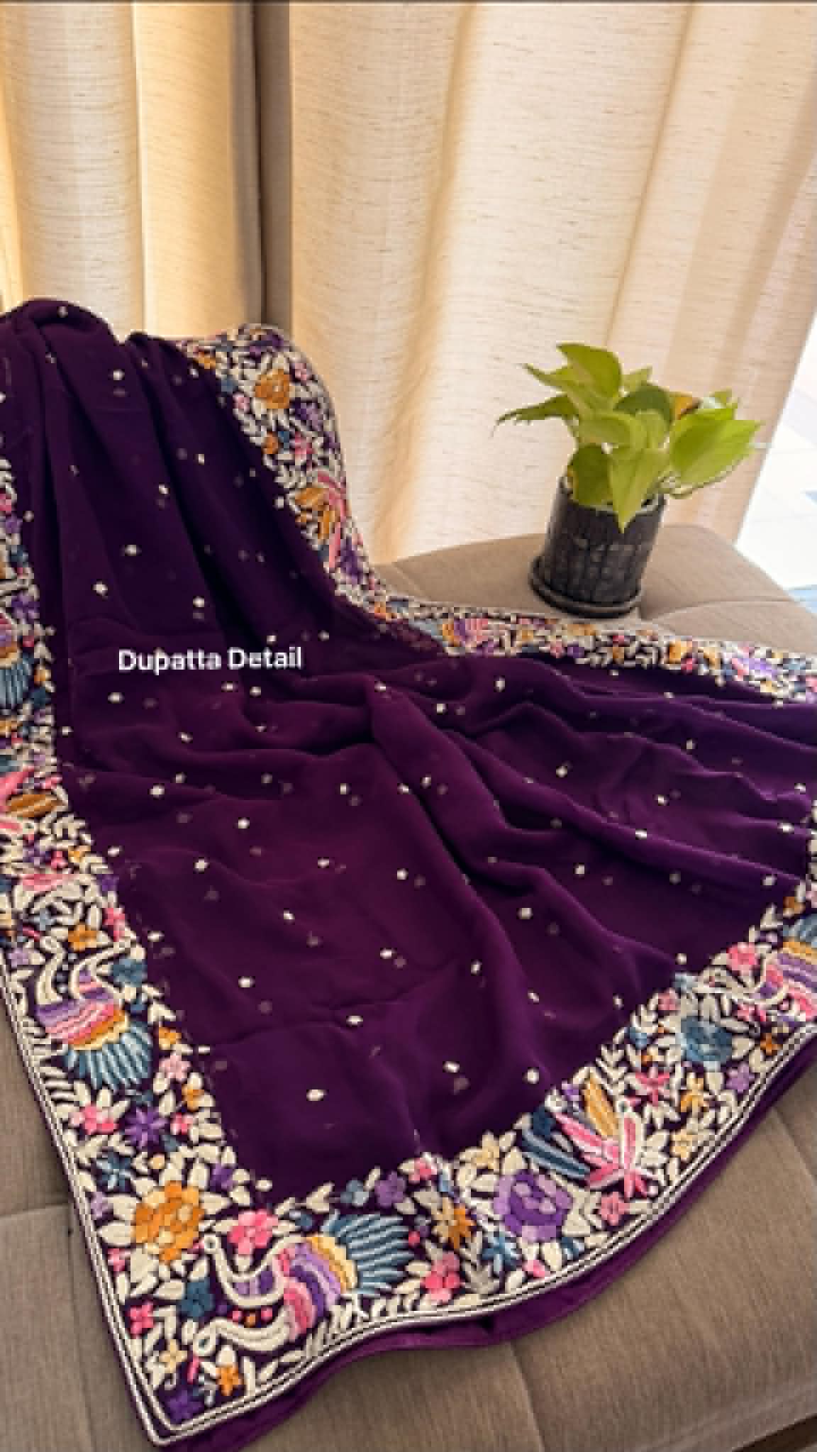 Heritage Hand Embroidered Parsi Gara Lehenga Set