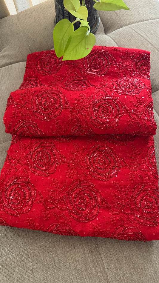 Party Wear Cut Dana Sequin Chikankari Suit for Women