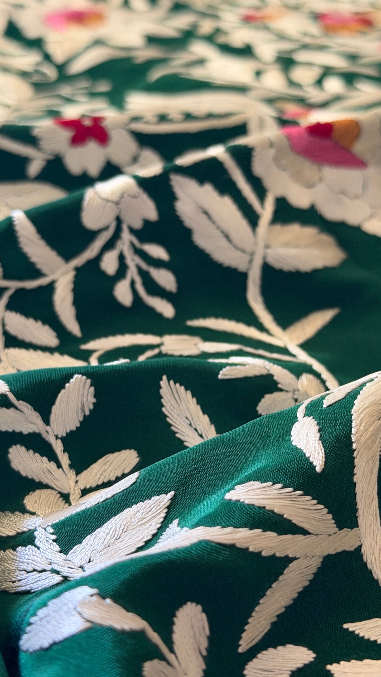 Exclusive Hand Embroidered Parsi Gara Jacket (Unstitched)