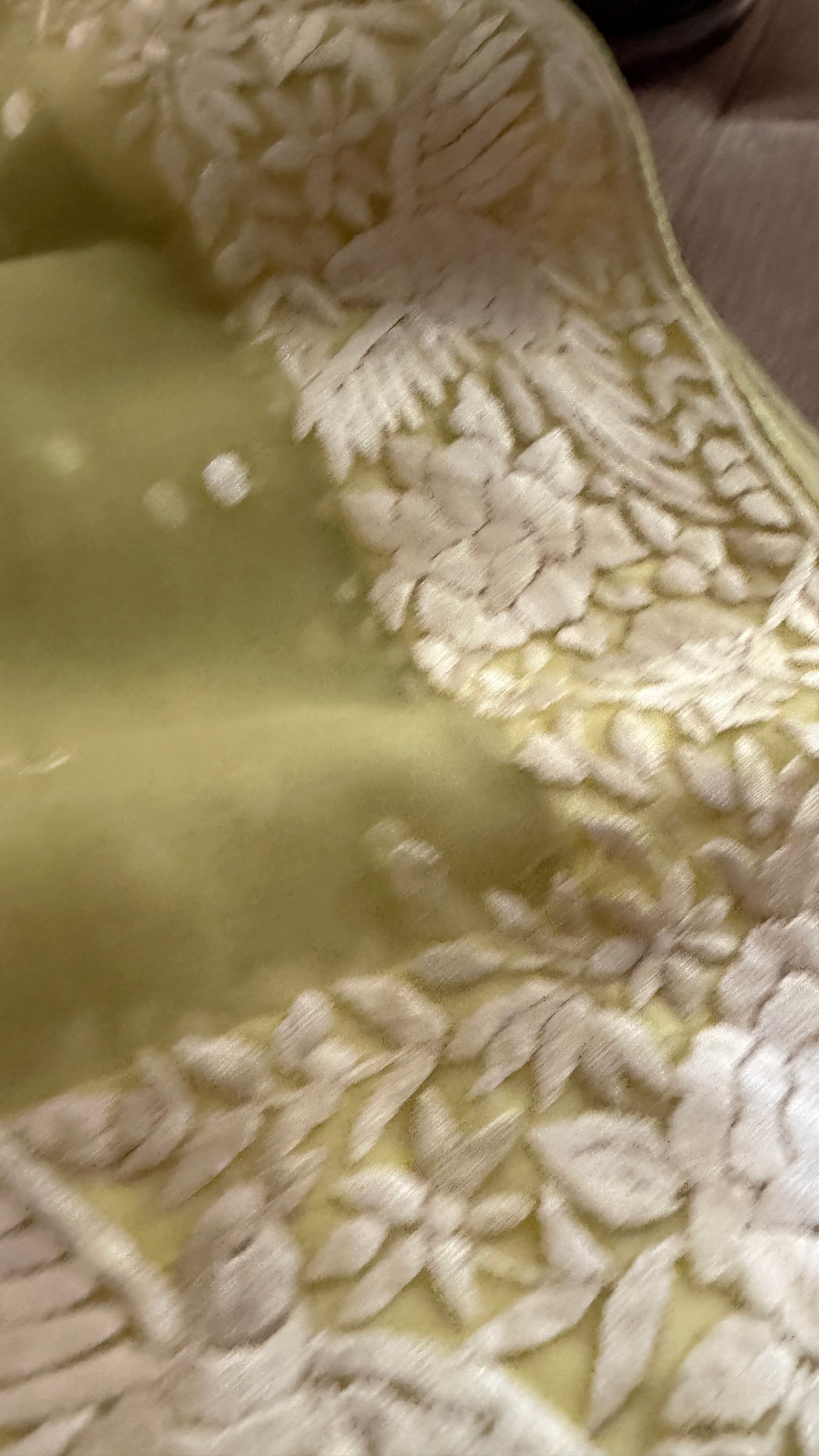 Lime Green Organza Parsi Gara Dupatta