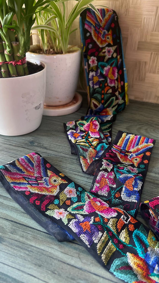 Exclusive Petit Point Hand Embroidered Border