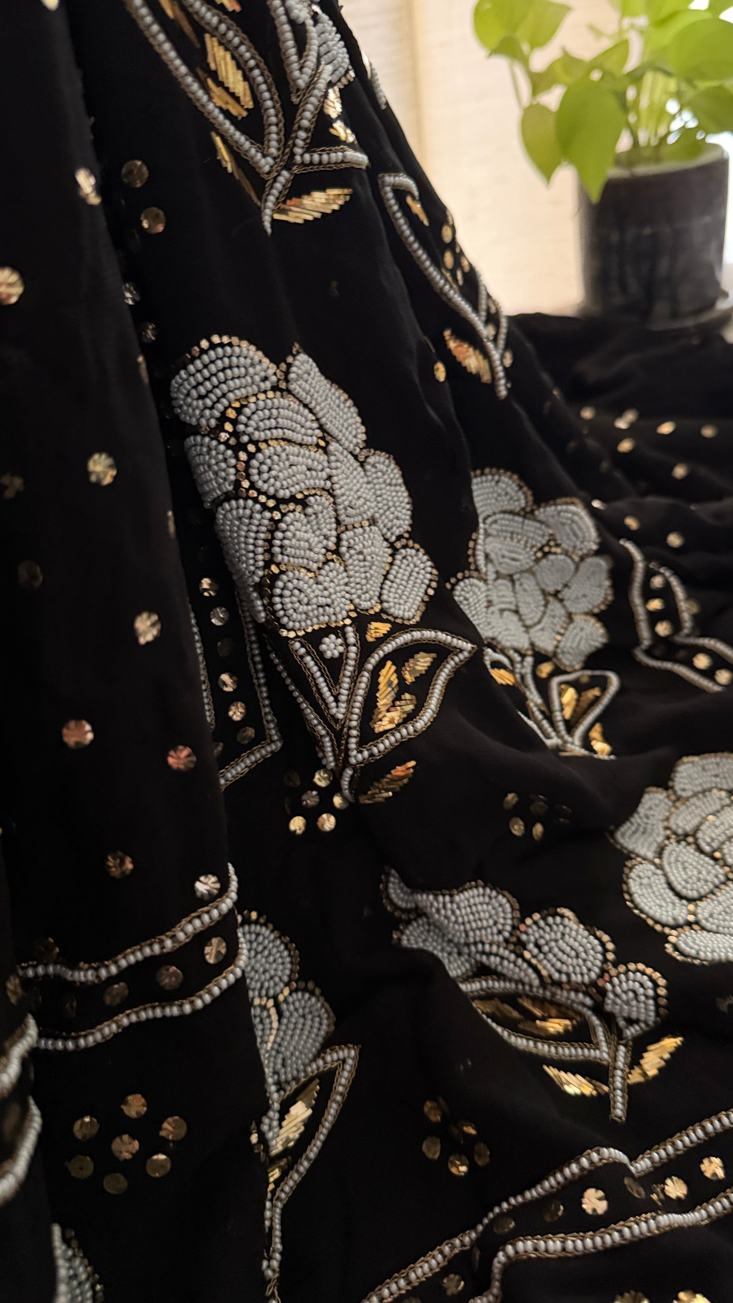Masterpiece Black Pearl Kamdani Suit - Festive Collection