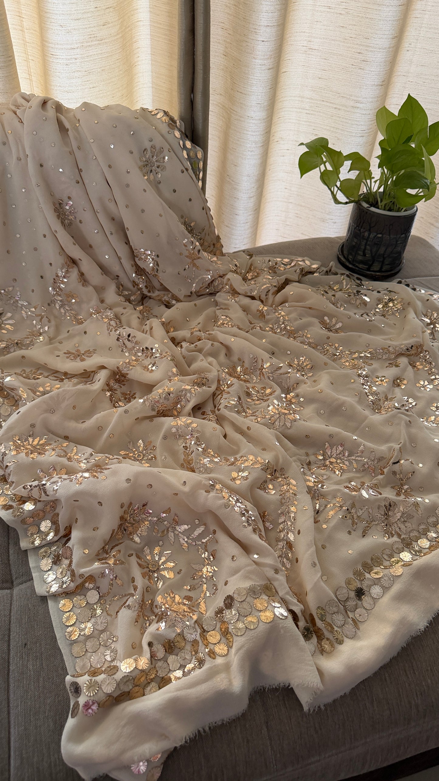 Pure Georgette Kamdani Saree