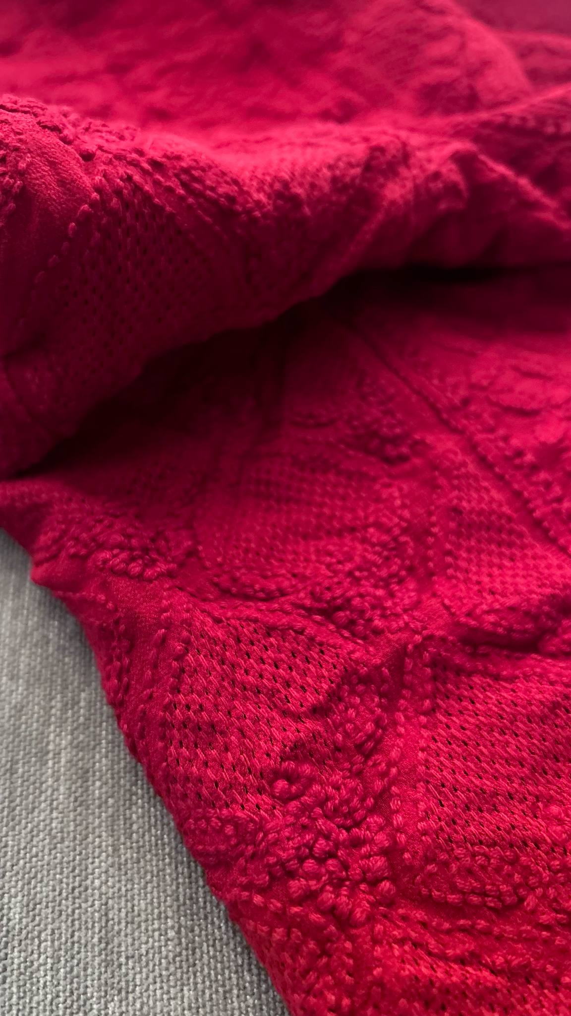 Maroon Lucknowi Chikankari Hand Jaali Anarkali Suit (Anarkali & Dupatta)