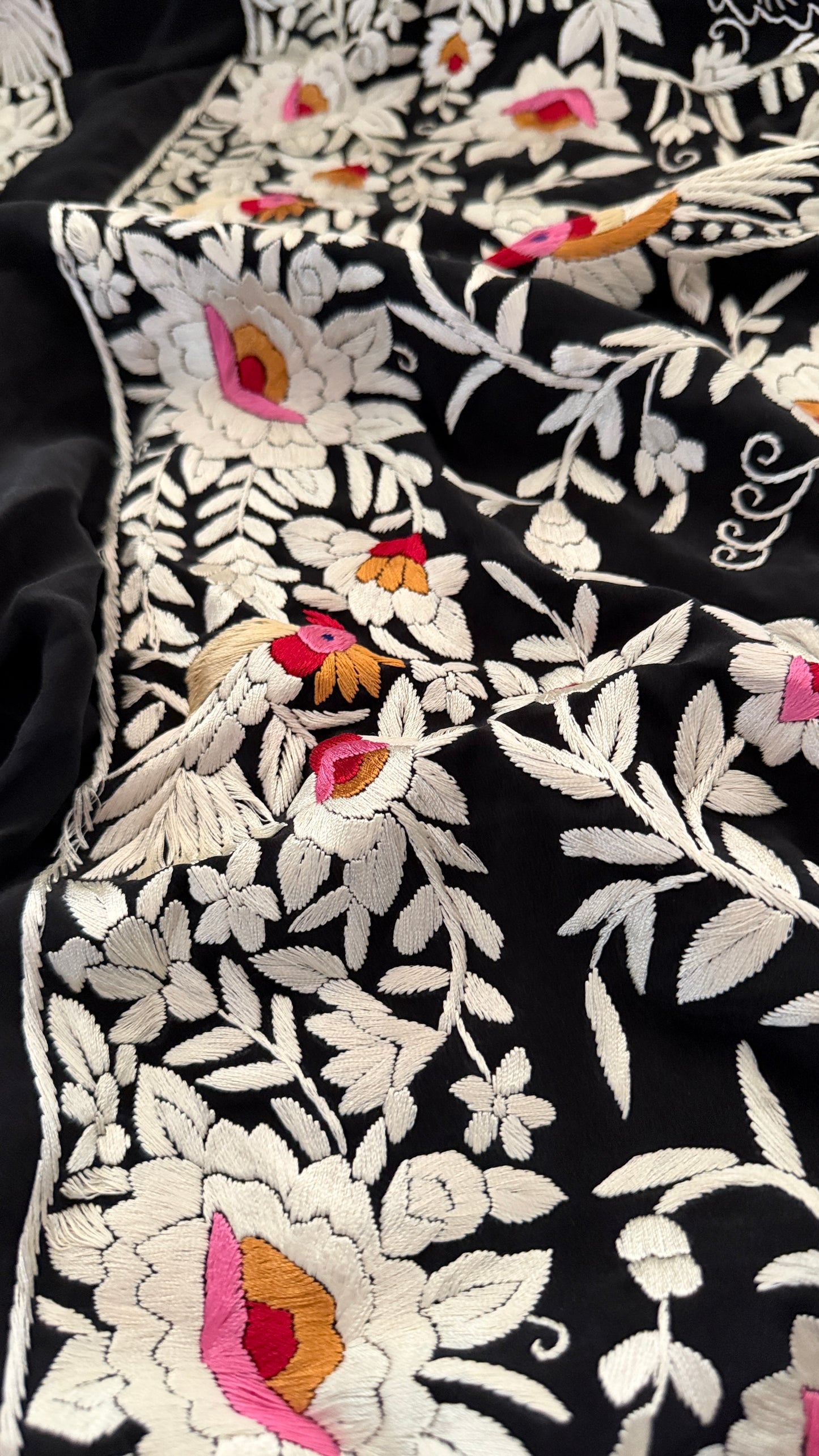 Exclusive Parsi Gara Hand Embroidered Jacket (Unstitched)