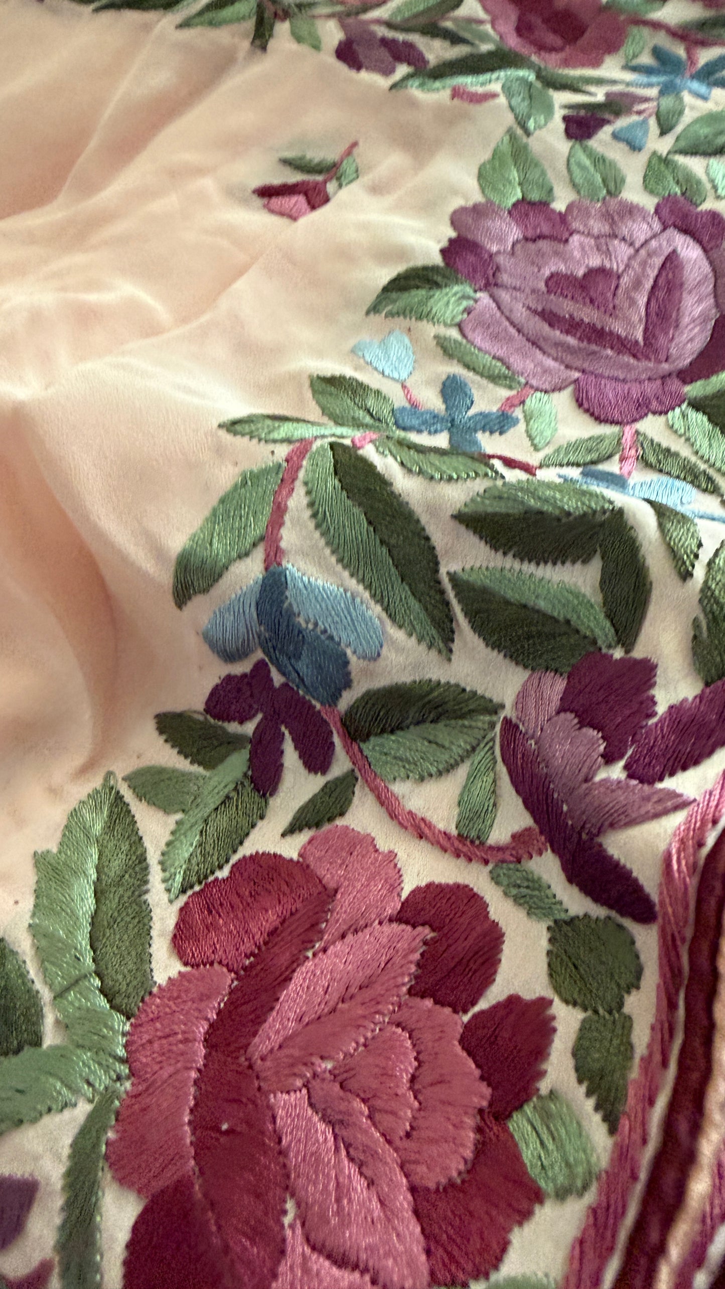Designer Crepe Silk Parsi Gara Dupatta