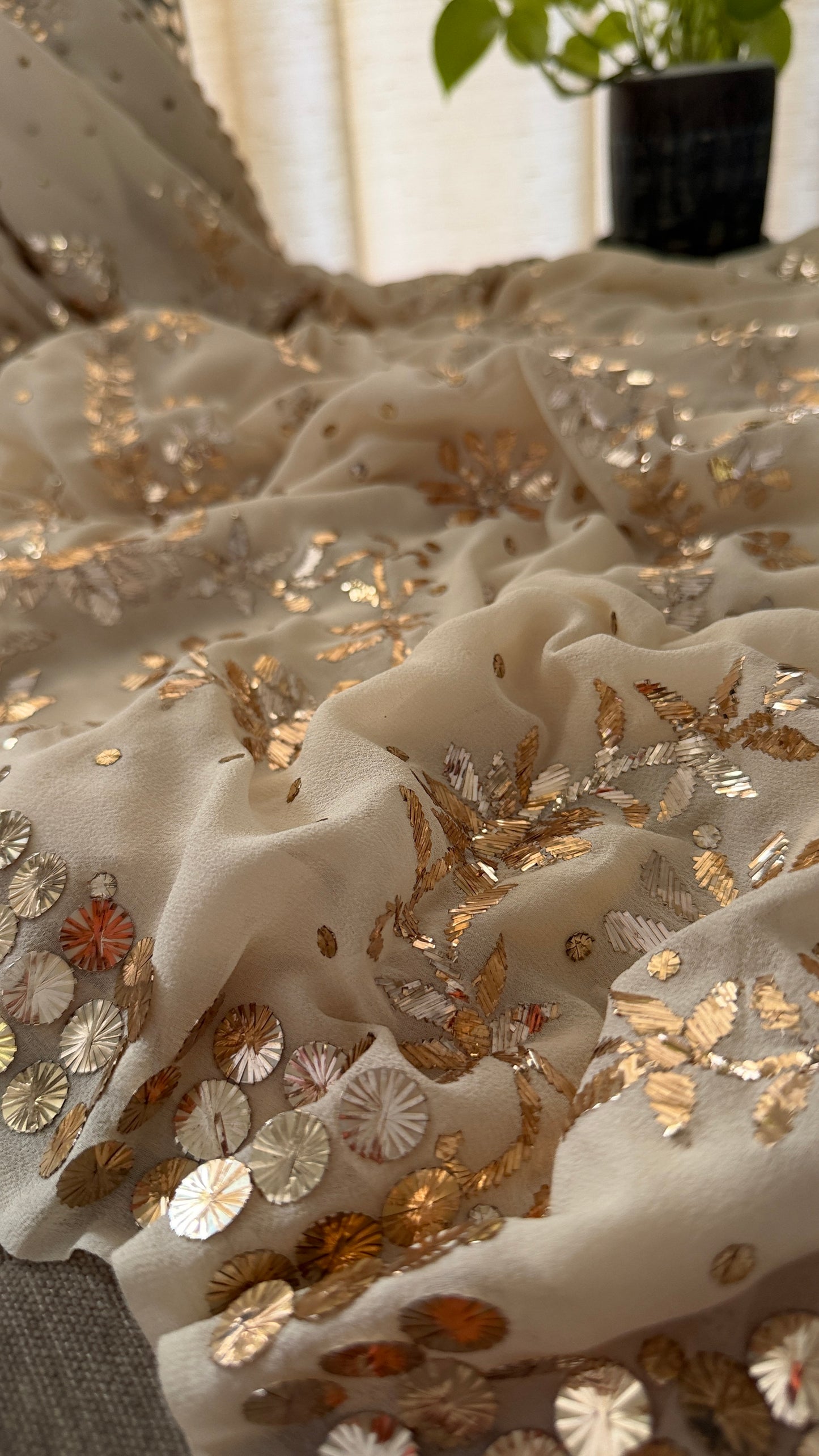 Pure Georgette Kamdani Saree