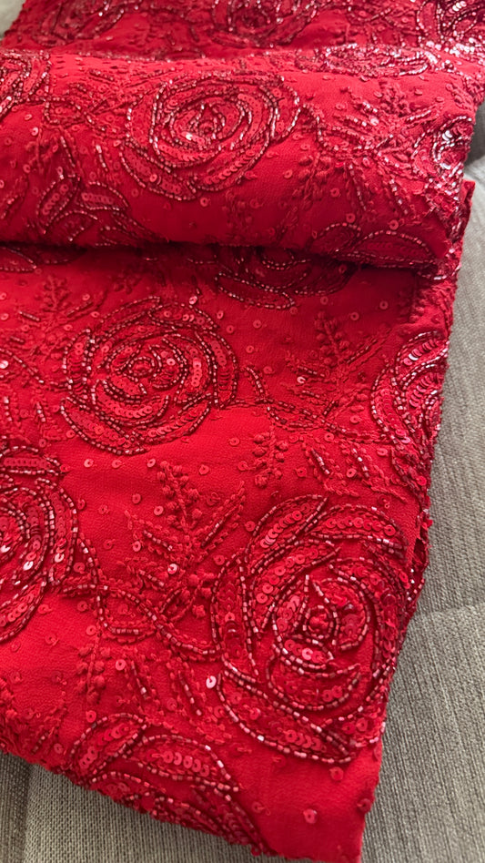 Party Wear Cut Dana Sequin Chikankari Suit for Women
