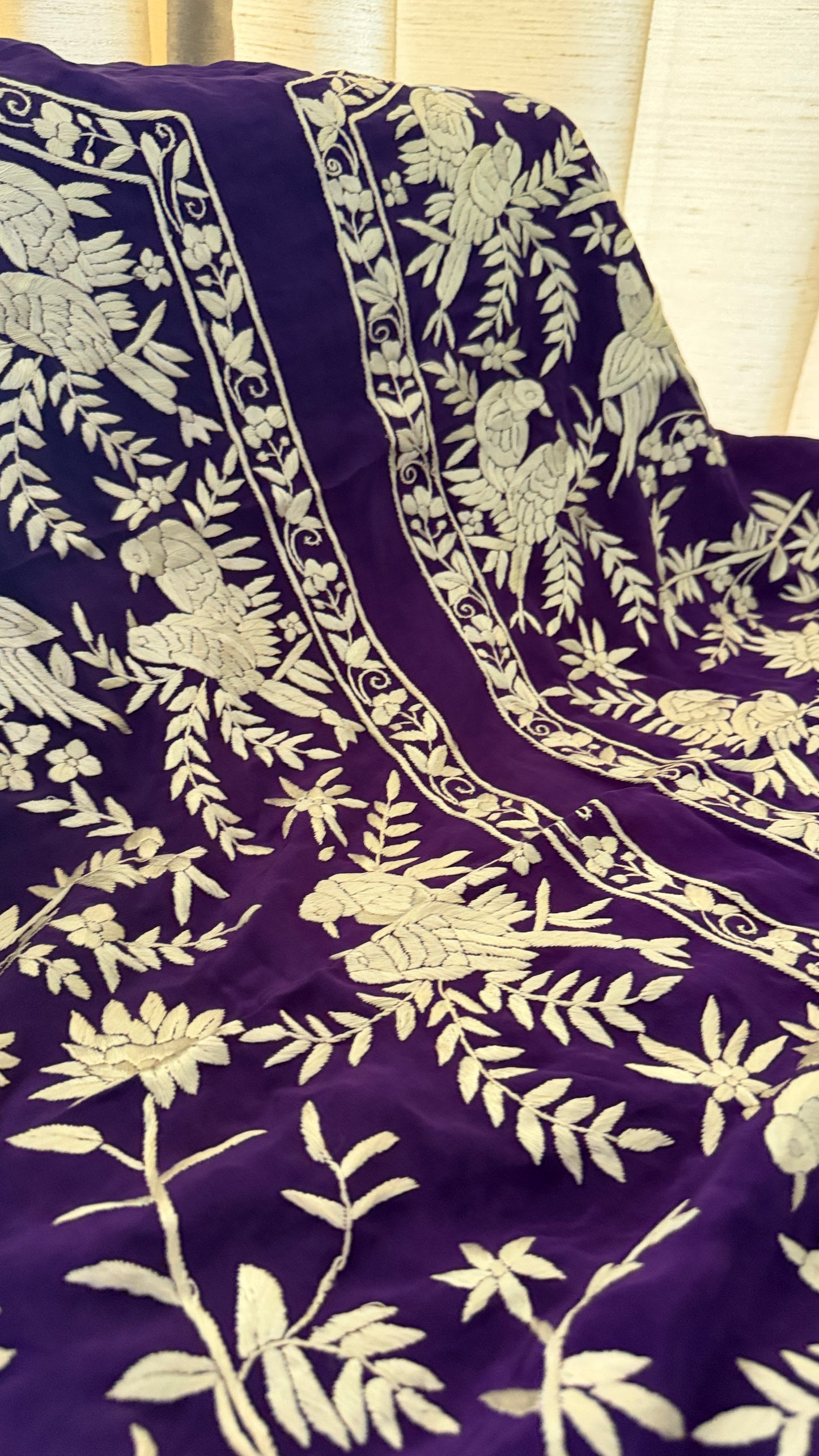 Exclusive Hand Embroidered Parsi Gara Jacket (Unstitched)