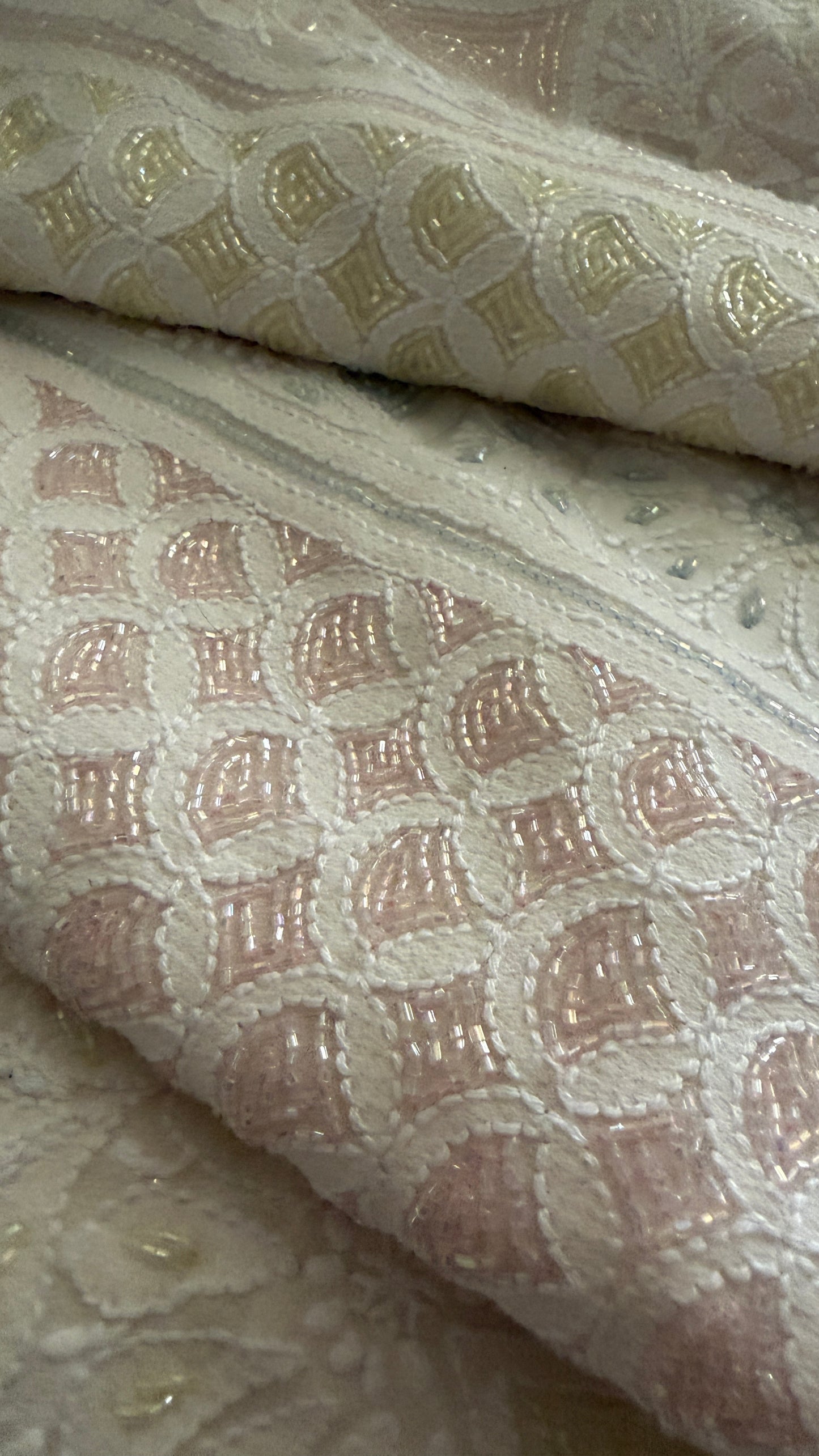 Designer Cut Dana Work Lucknowi Chikankari Suit
