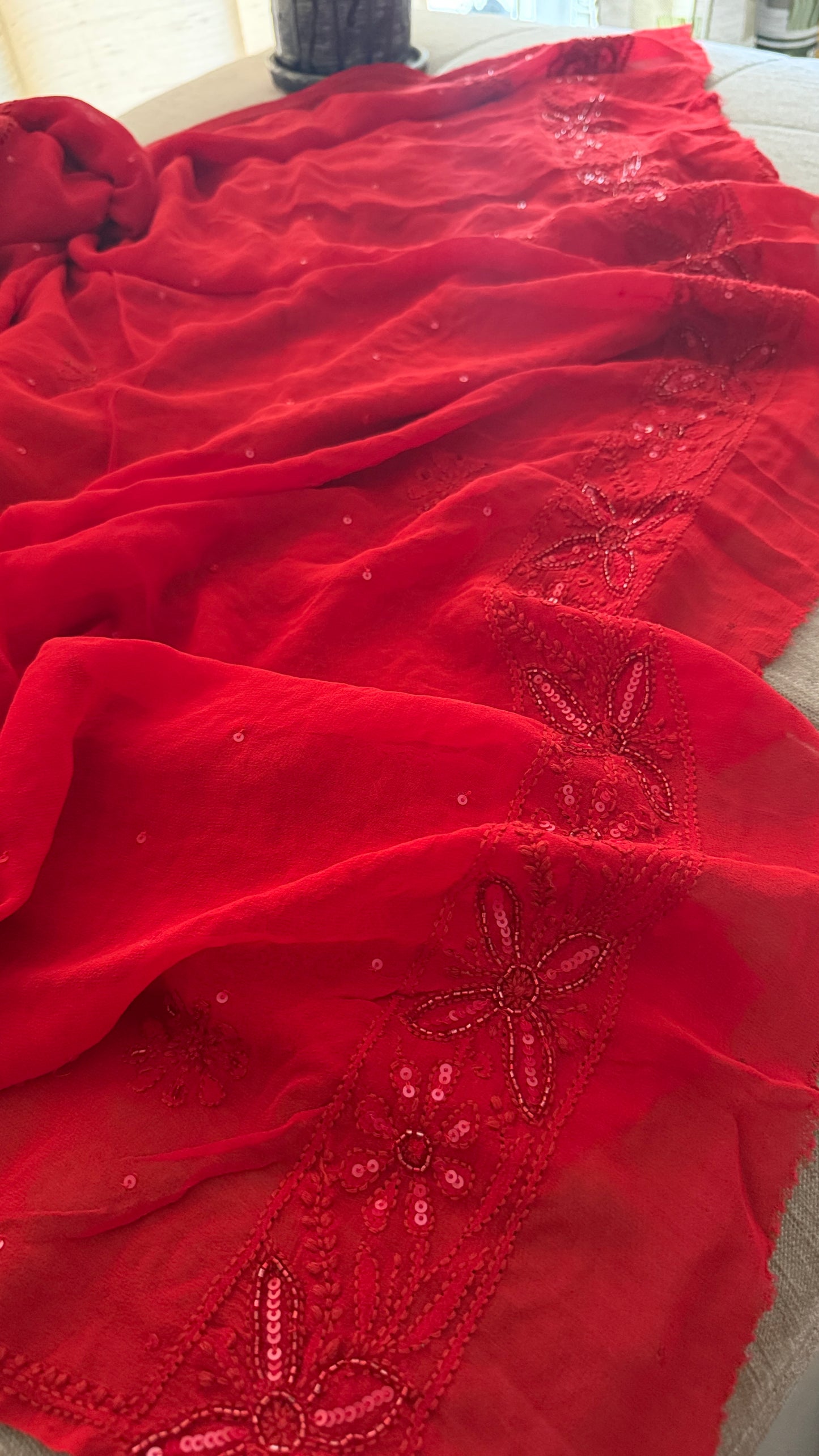 Party Wear Cut Dana Sequin Chikankari Suit for Women