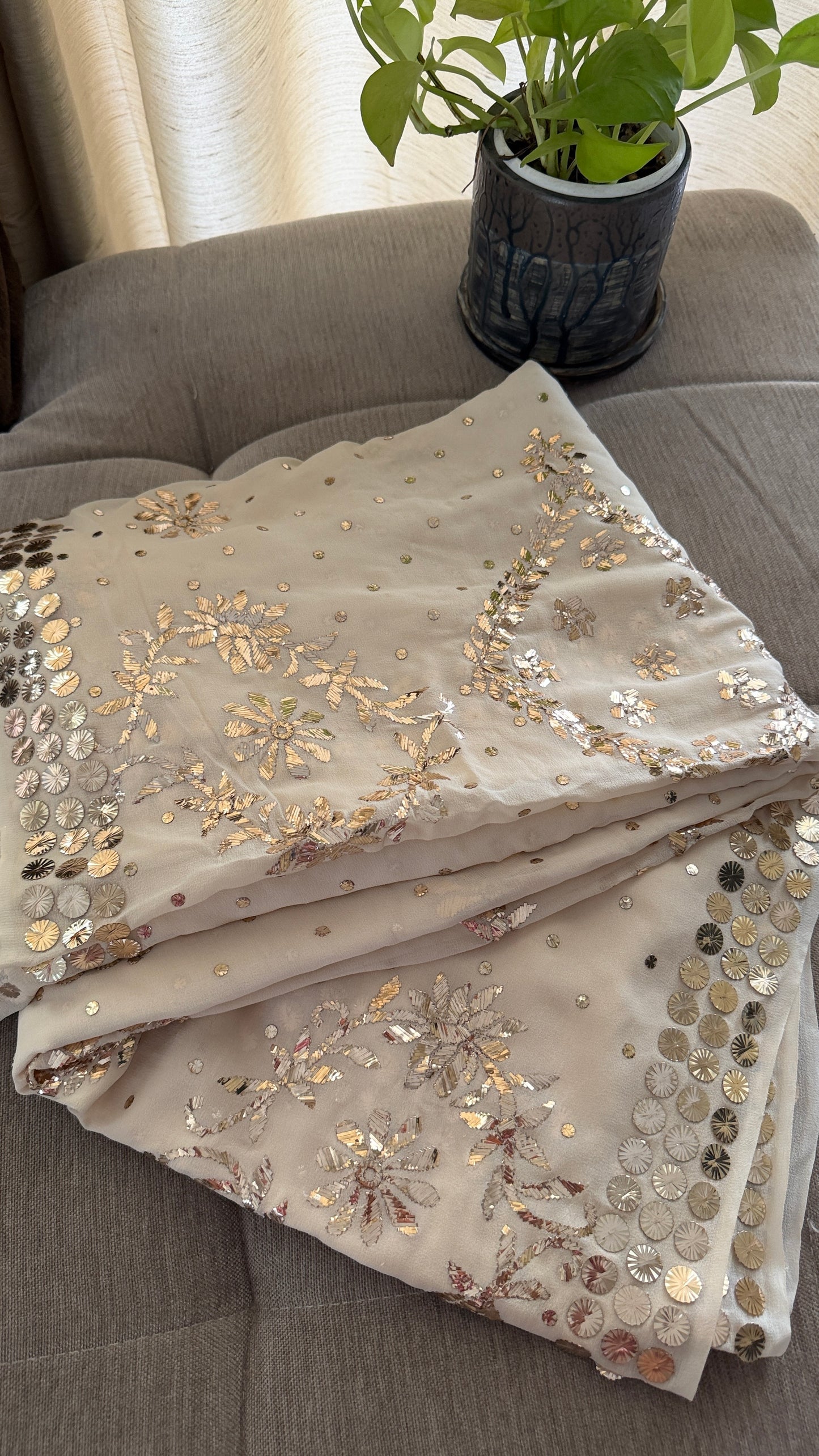 Pure Georgette Kamdani Saree