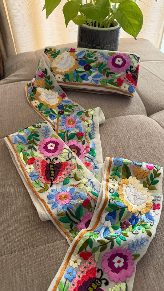 Exclusive Fine Embroidery Parsi Gara Border