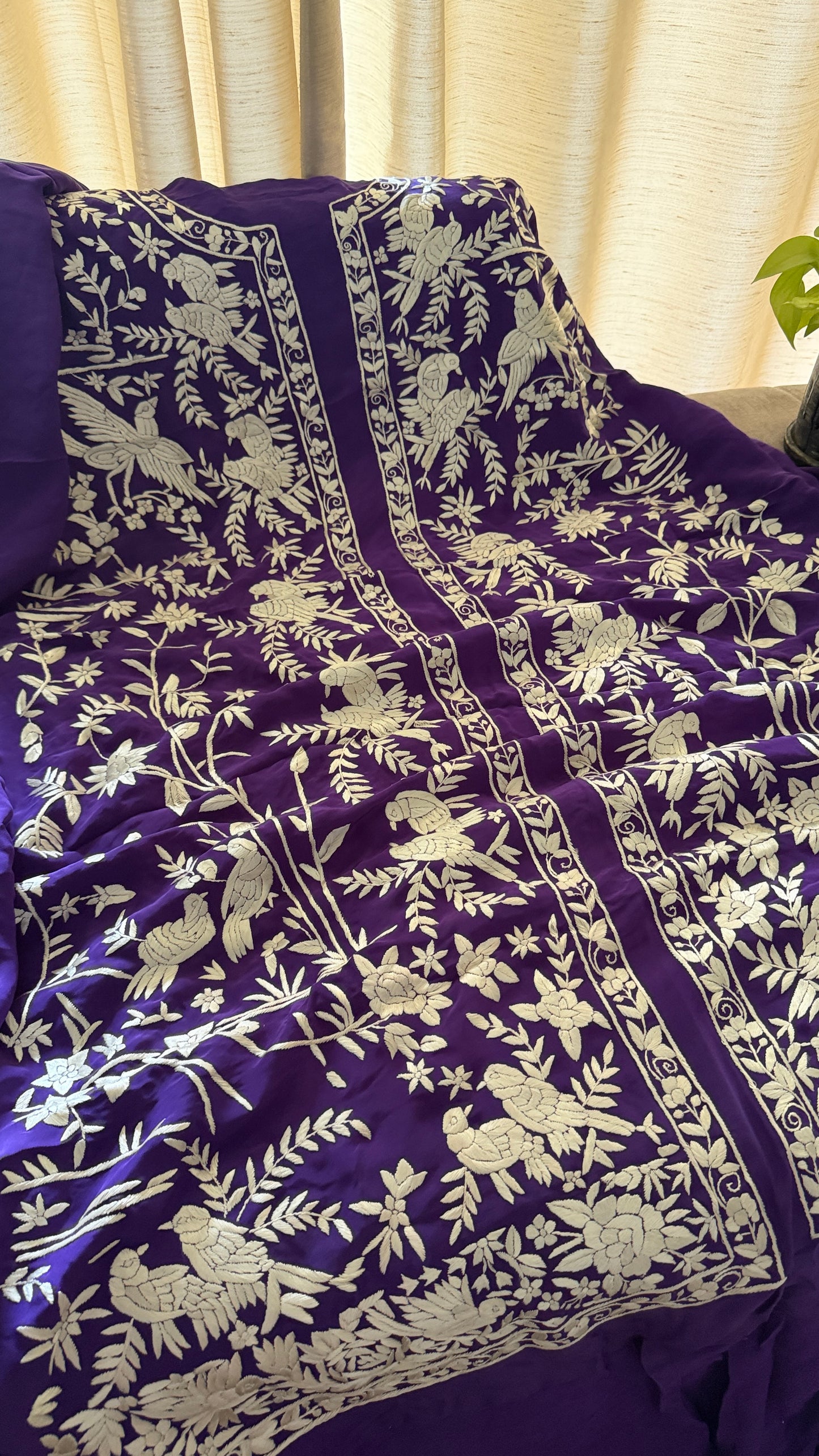 Exclusive Hand Embroidered Parsi Gara Jacket (Unstitched)