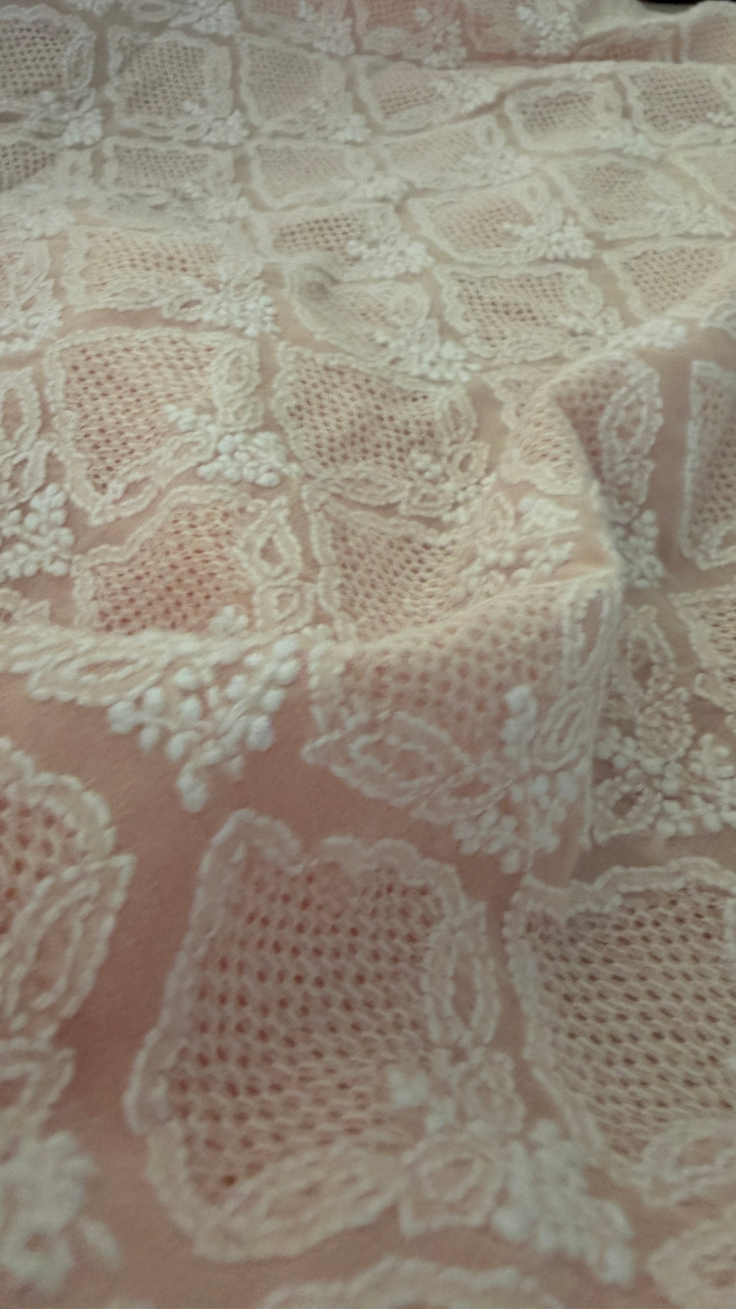 Pastel Pink Hand Jaali Chikankari Suit