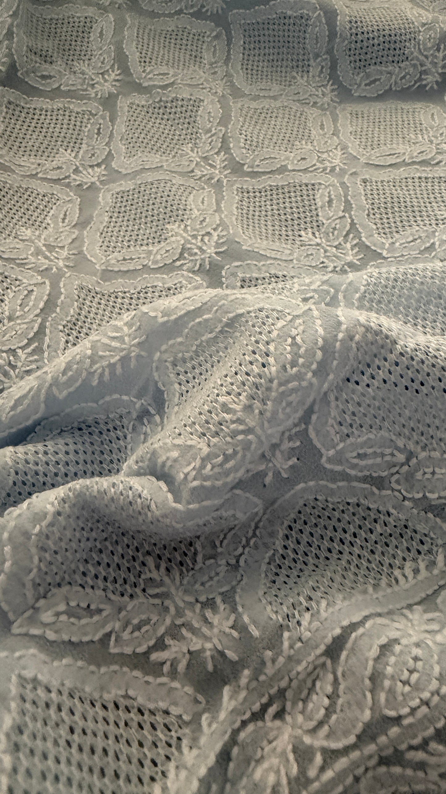 Exclusive Powder Blue Hand Jaali Chikankari Suit