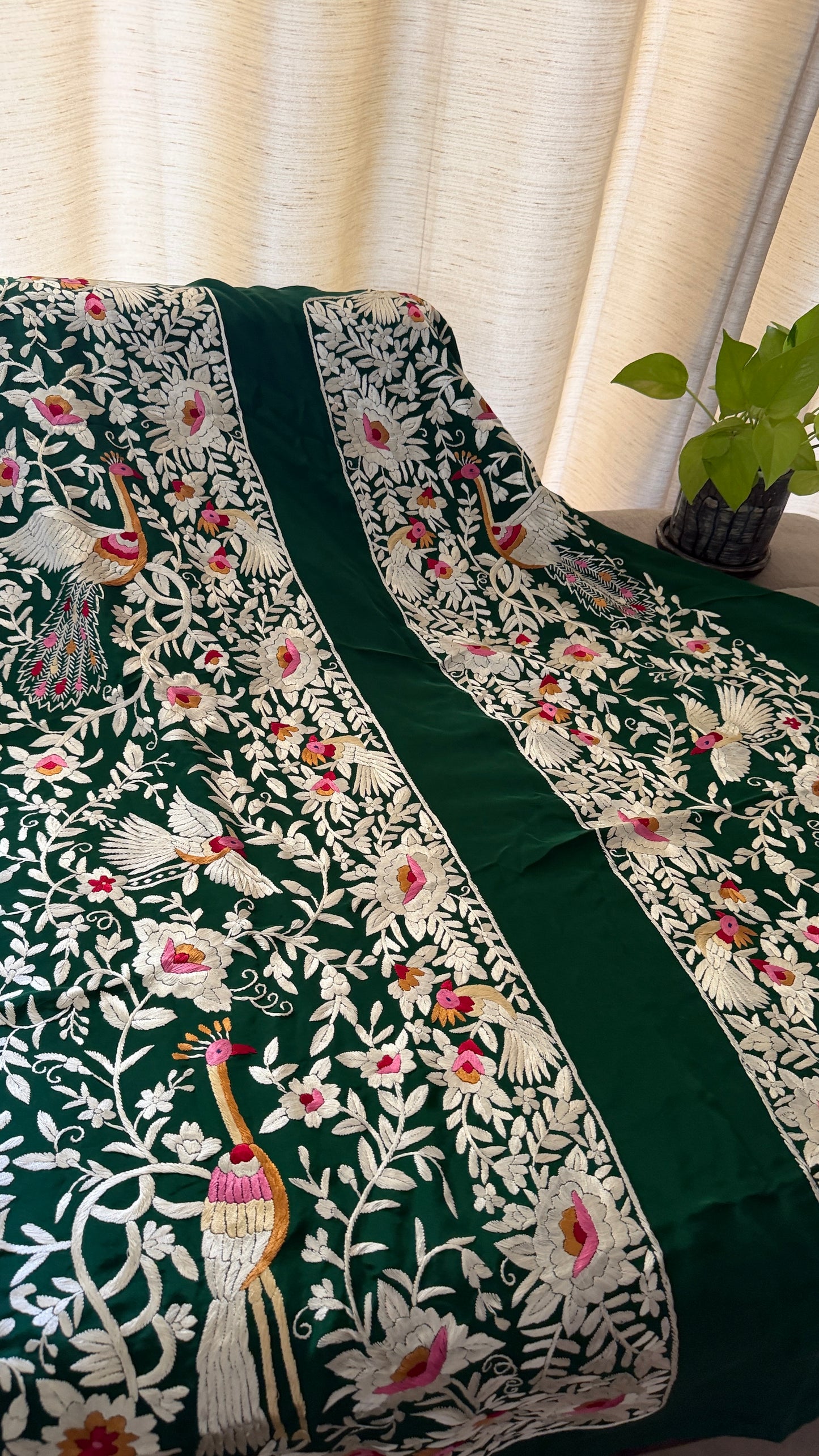 Exclusive Hand Embroidered Parsi Gara Jacket (Unstitched)