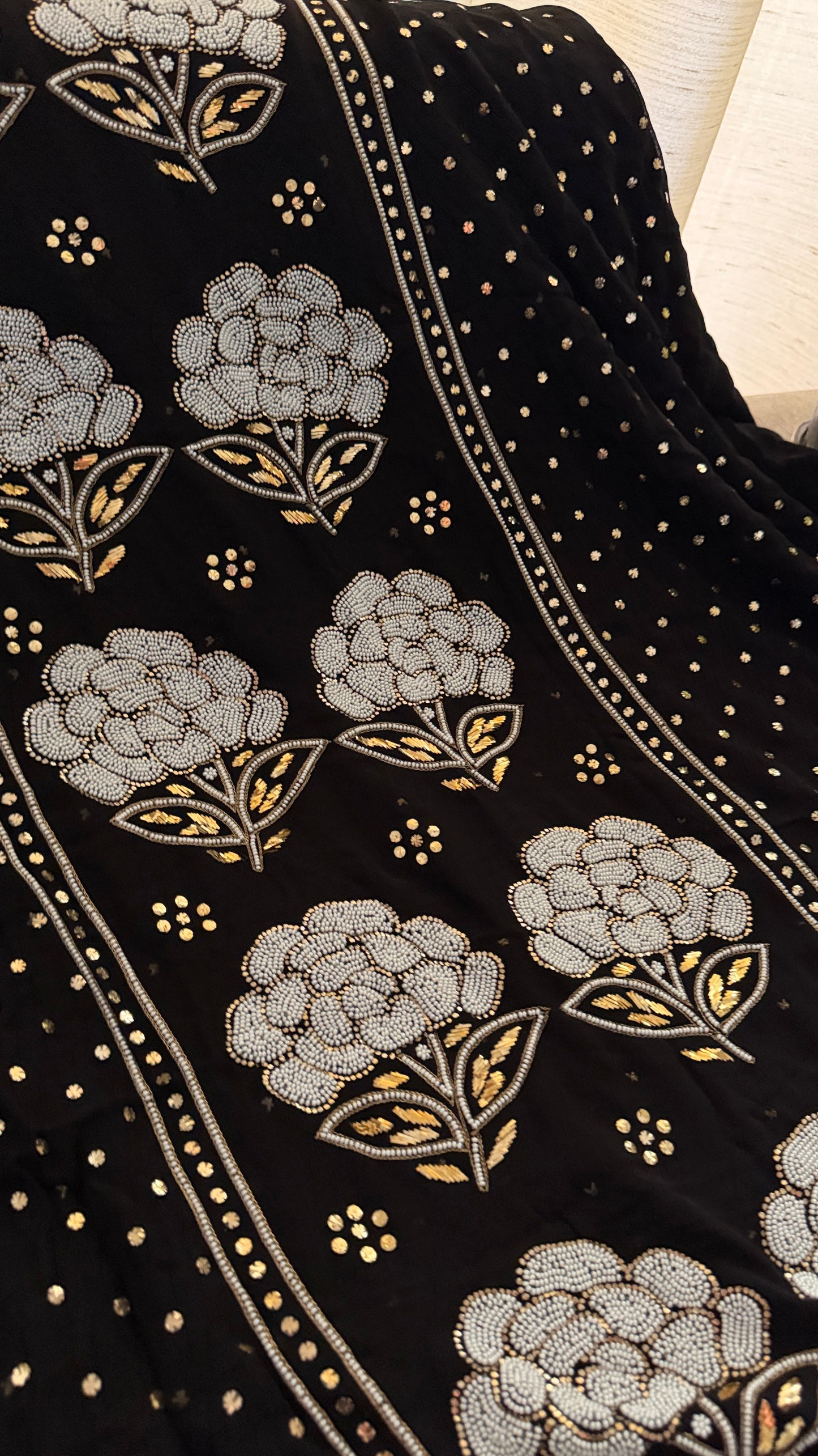 Masterpiece Black Pearl Kamdani Suit - Festive Collection