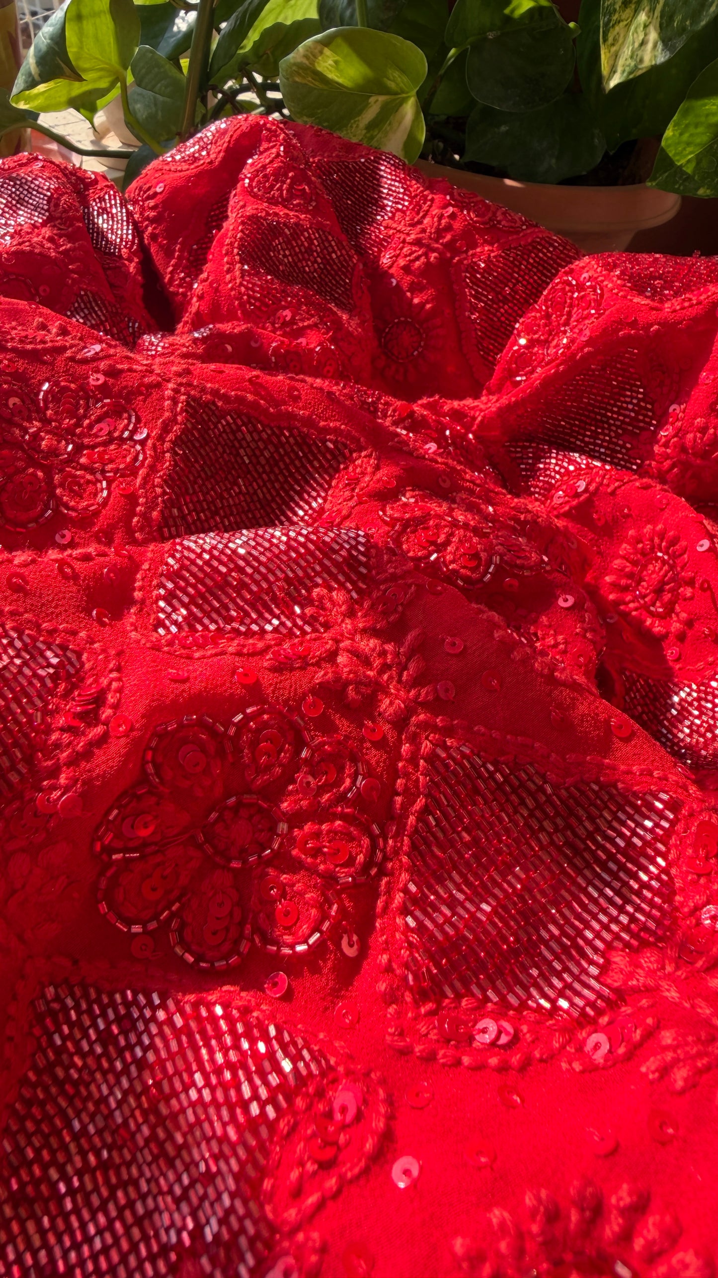 Party Wear Cut Dana Sequin Chikankari Suit for Women