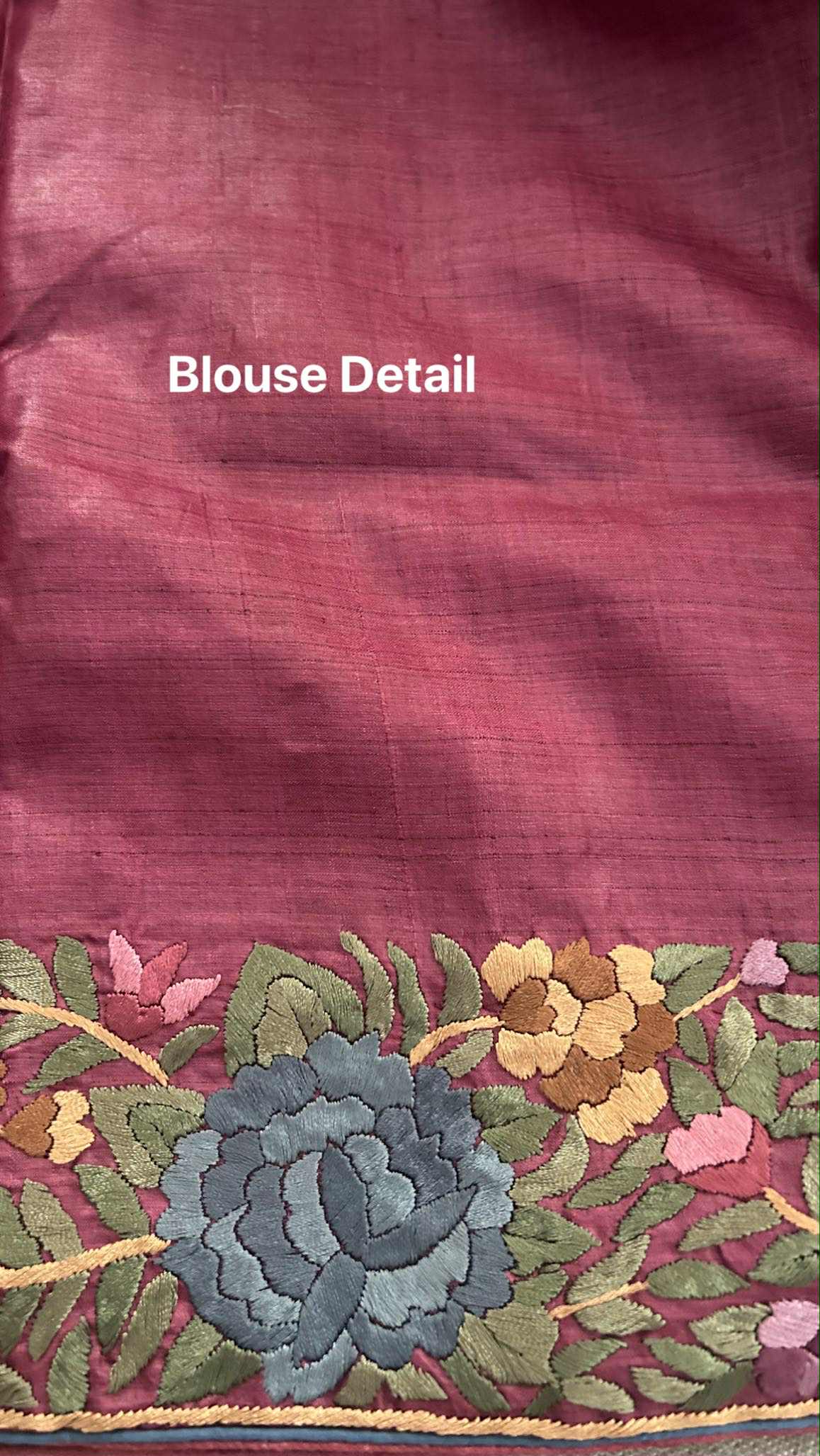 Classic Parsi Gara Tussar Silk Saree