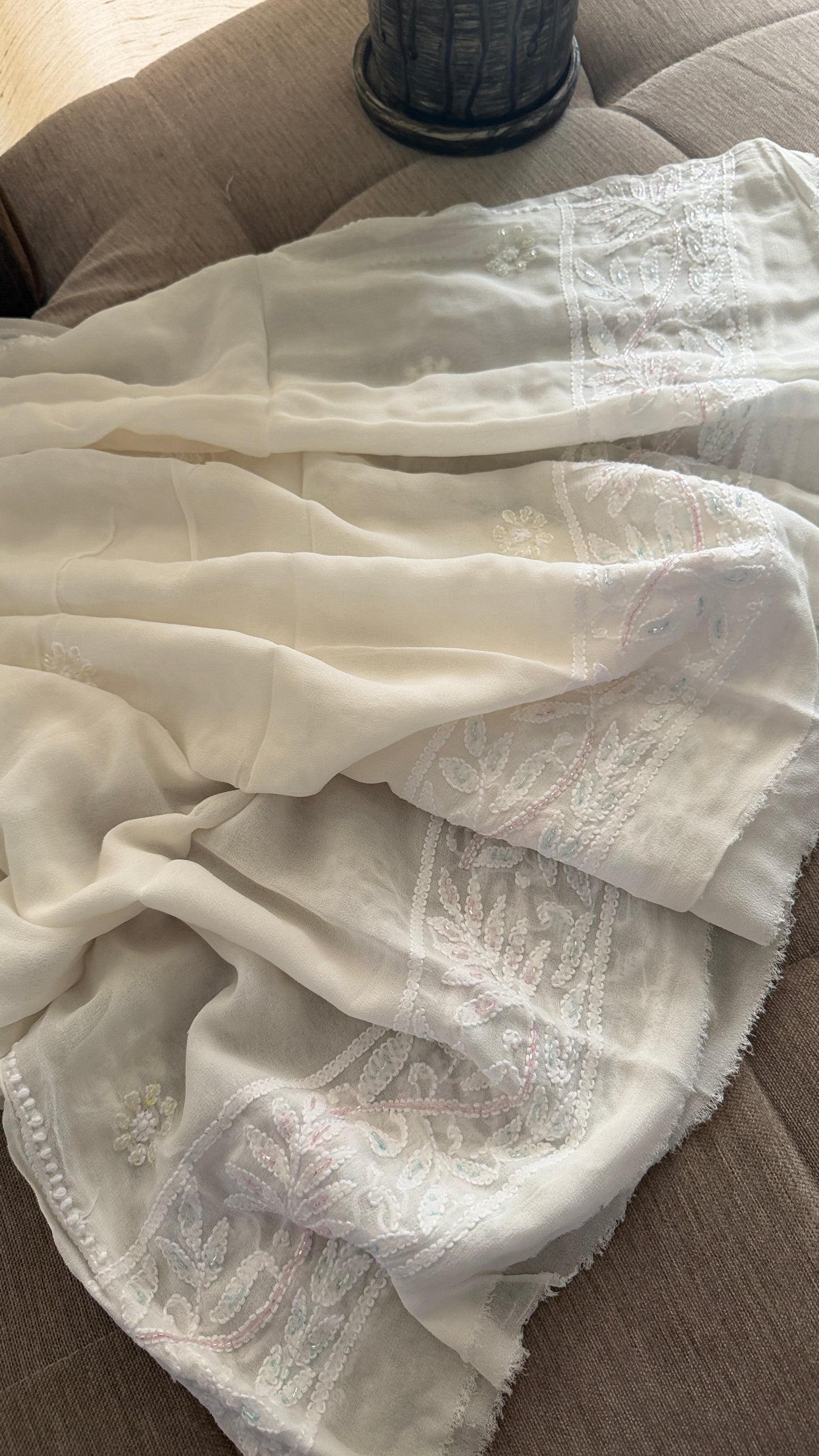 Party Wear Cut Dana Work Chikankari Suit for Women