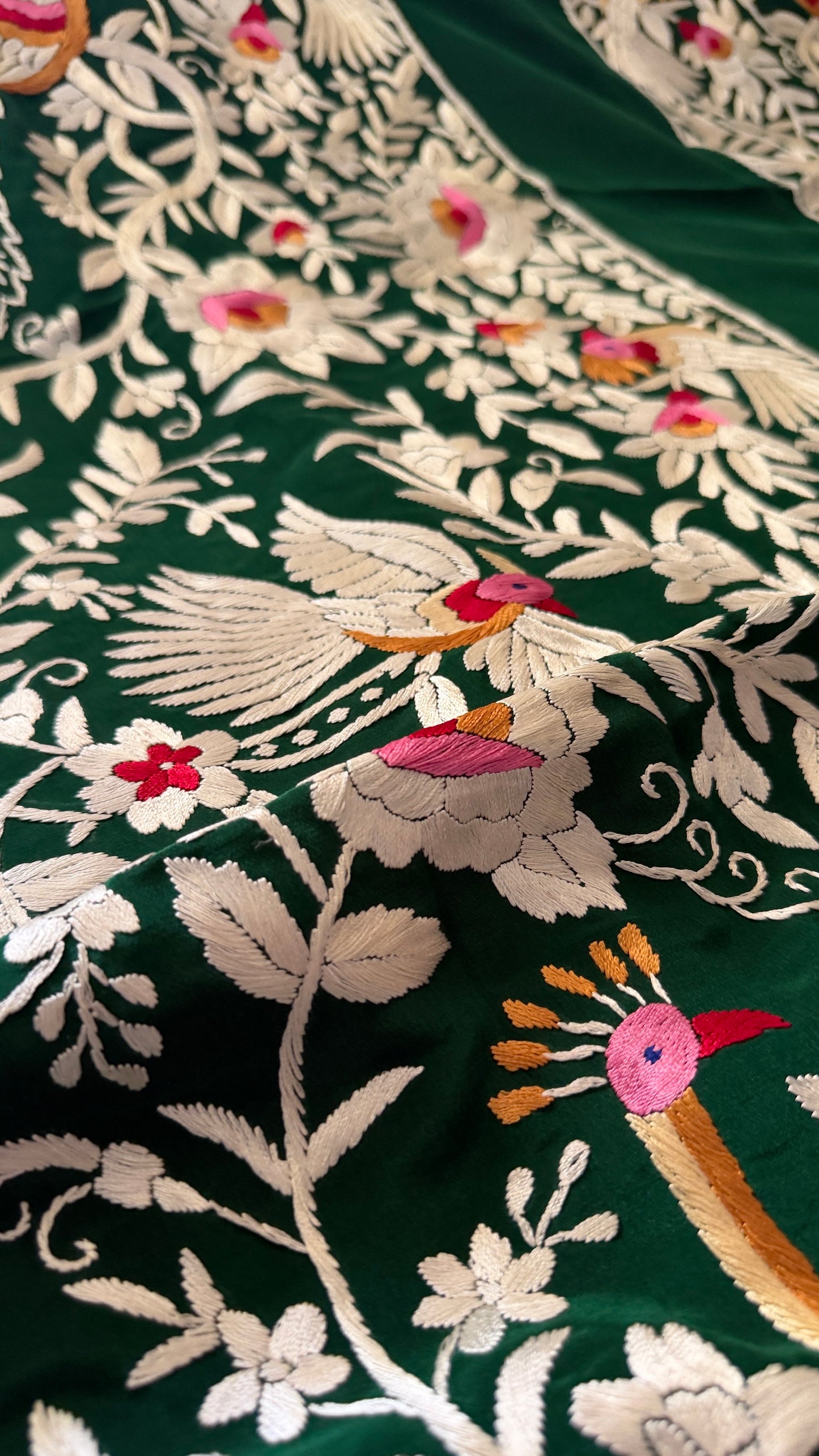 Exclusive Hand Embroidered Parsi Gara Jacket (Unstitched)