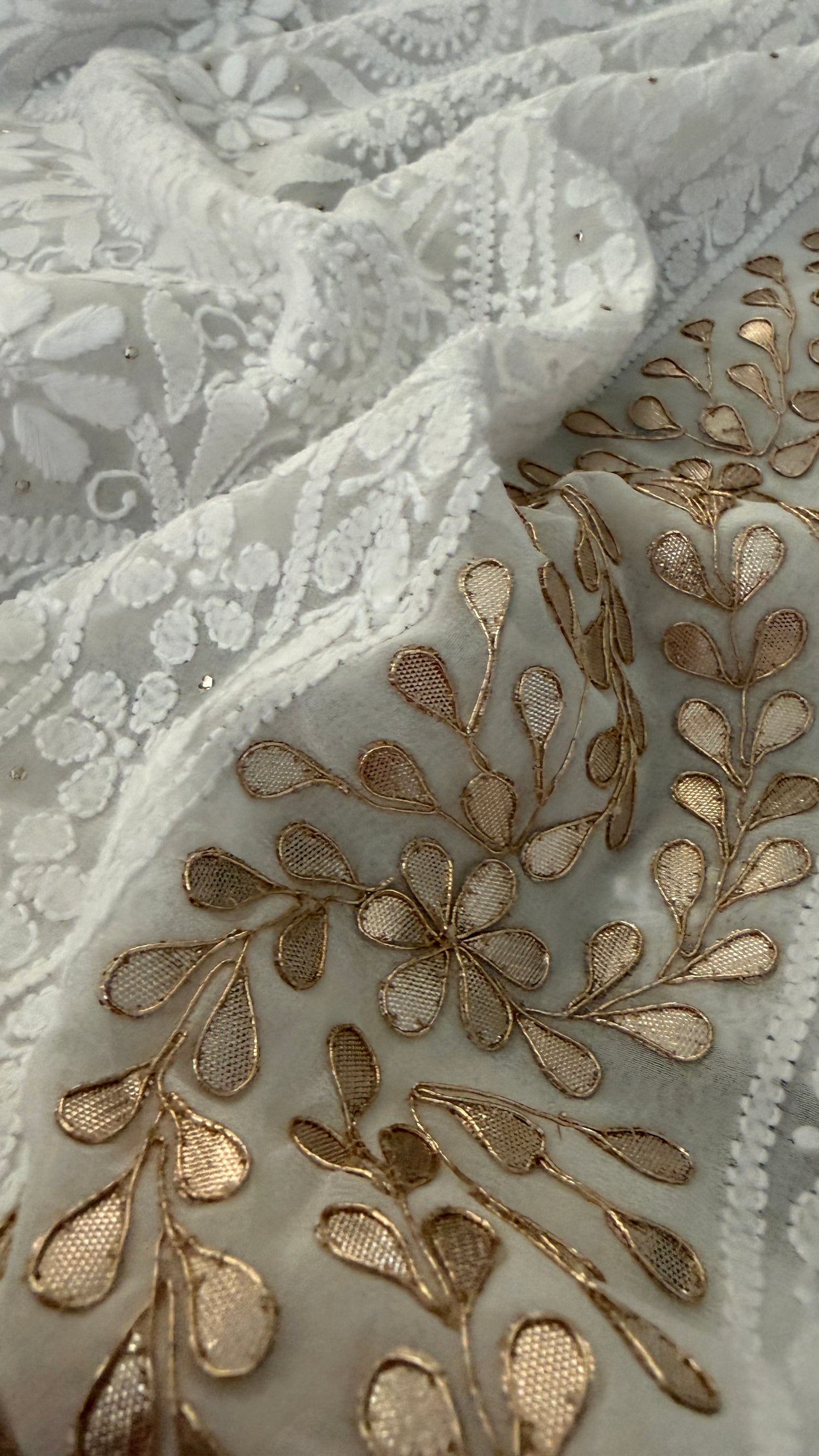 Ivory Gota Patti Chikankari Suit