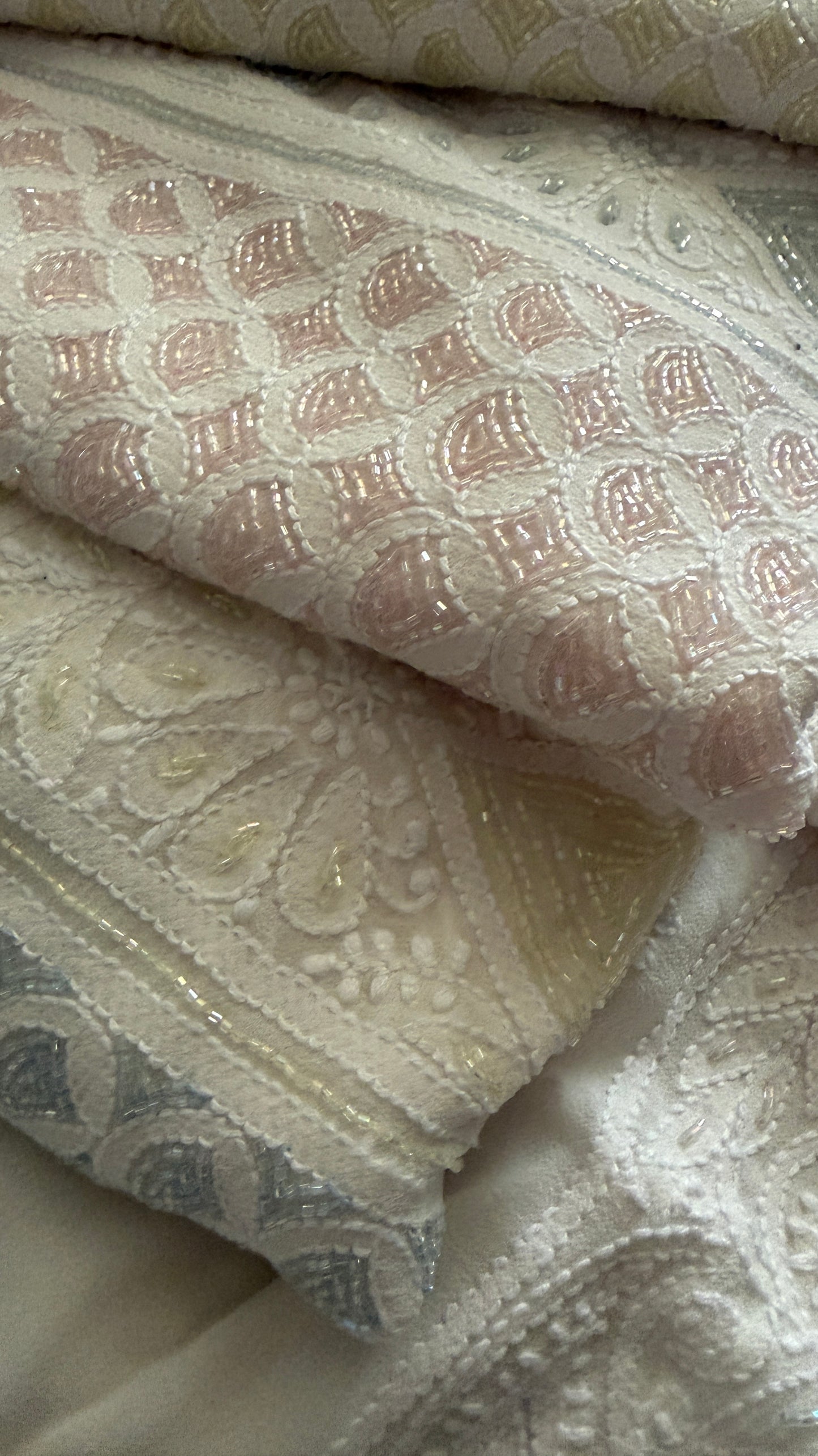 Designer Cut Dana Work Lucknowi Chikankari Suit