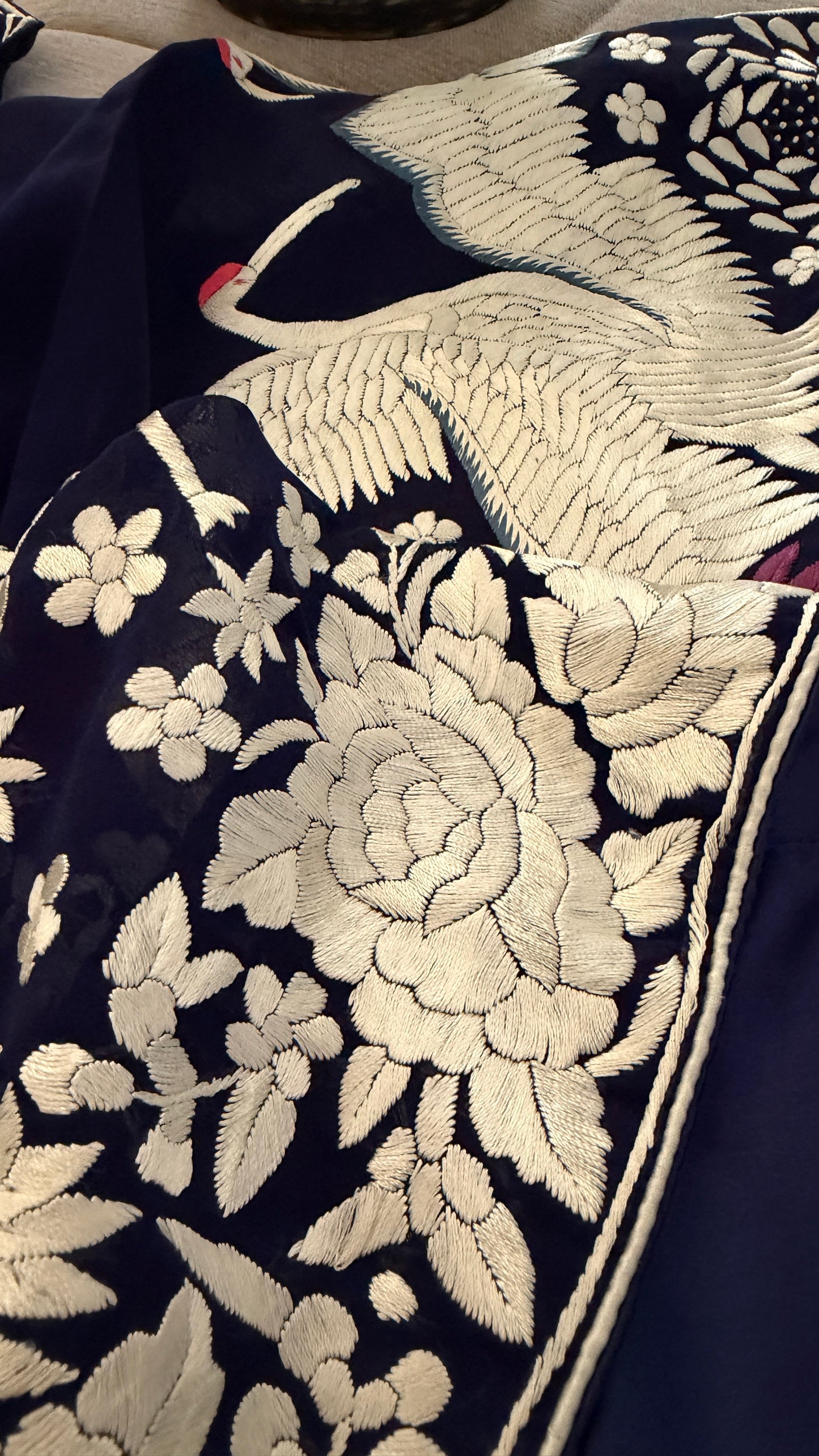 Pre Order Heirloom Navy Parsi Gara Dupatta