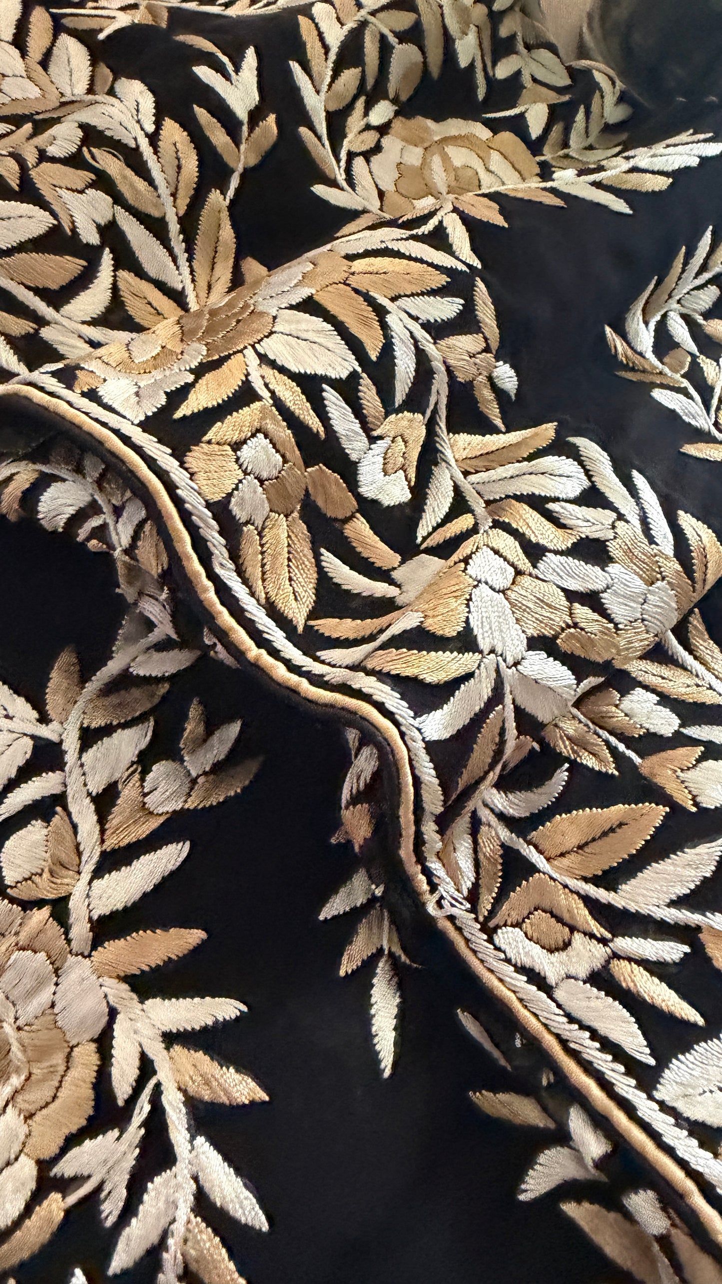 Heirloom Pure Georgette Parsi Gara Saree