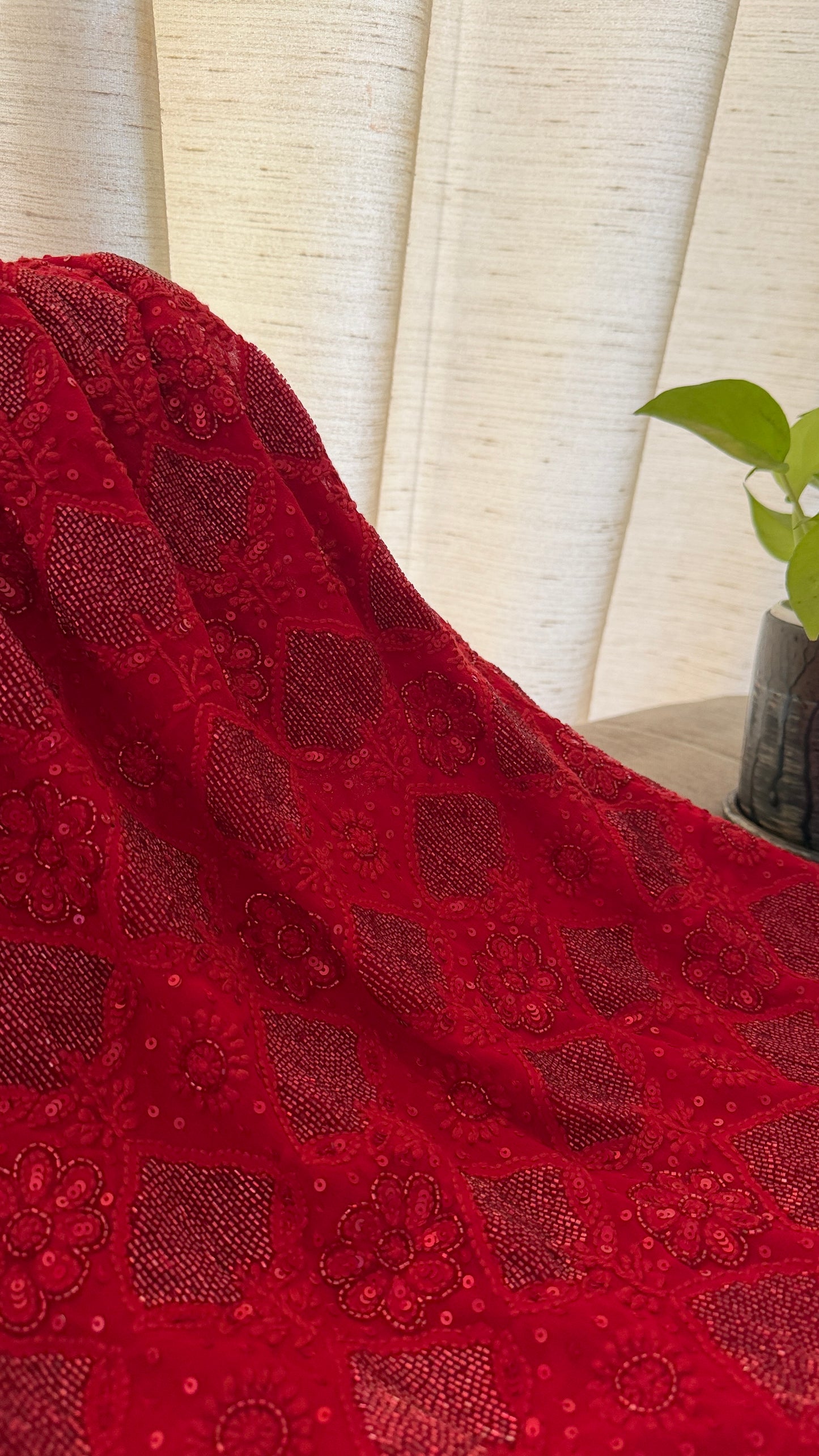 Party Wear Cut Dana Sequin Chikankari Suit for Women