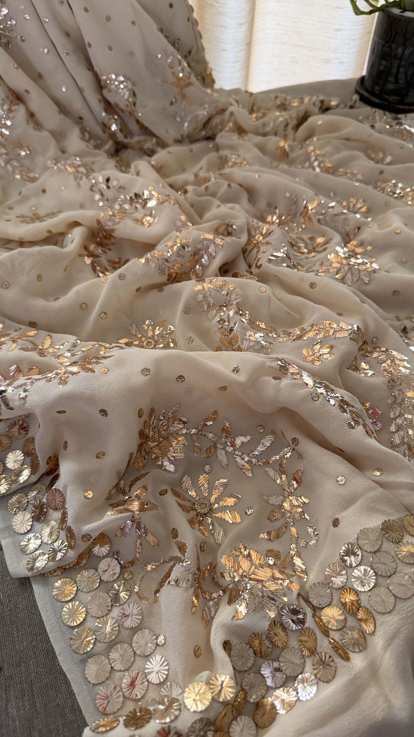 Pure Georgette Kamdani Saree