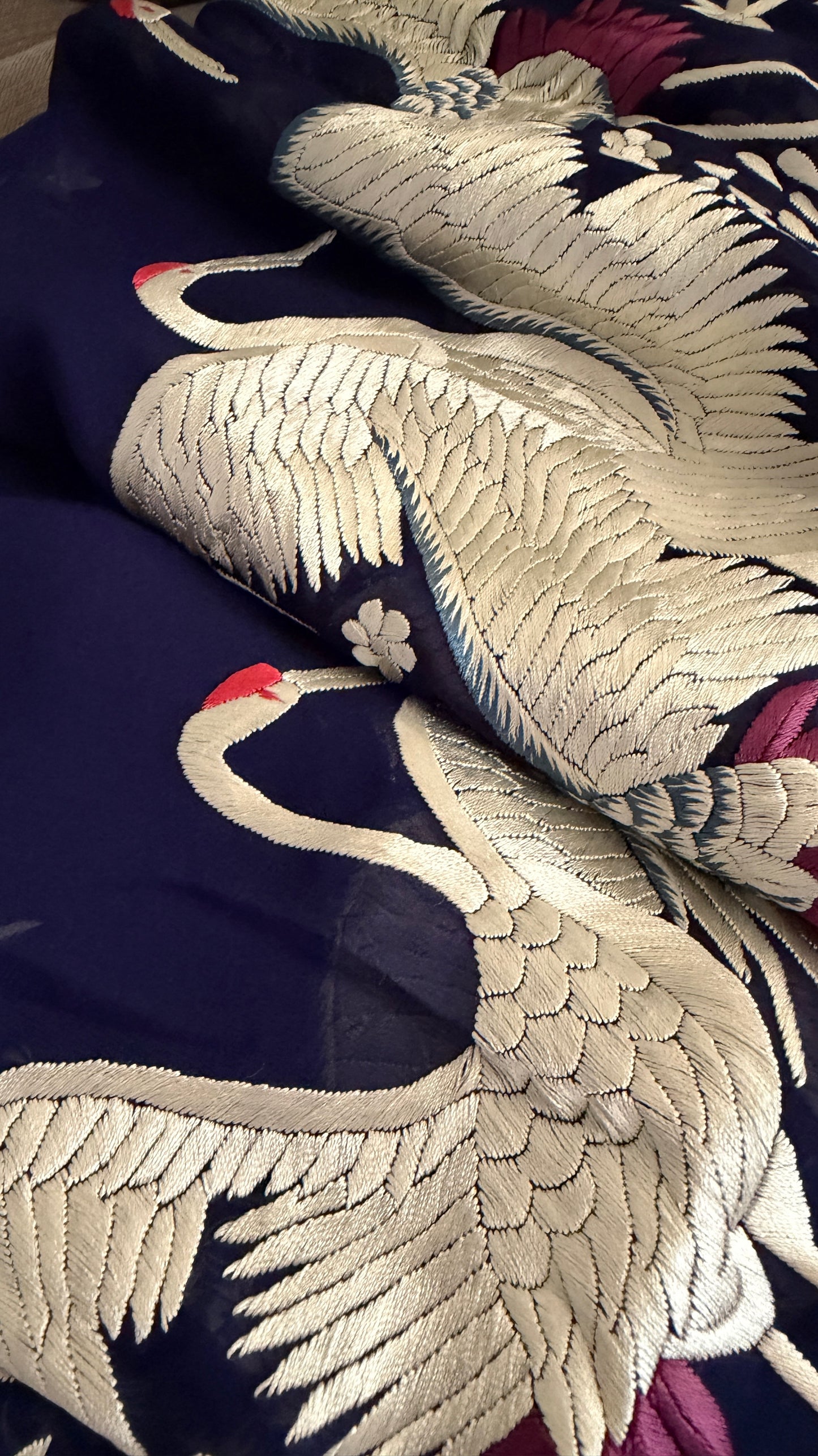 Pre Order Heirloom Navy Parsi Gara Dupatta