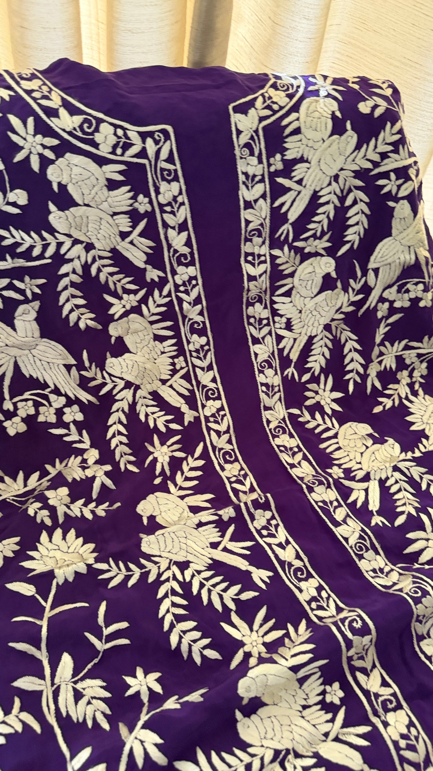 Exclusive Hand Embroidered Parsi Gara Jacket (Unstitched)