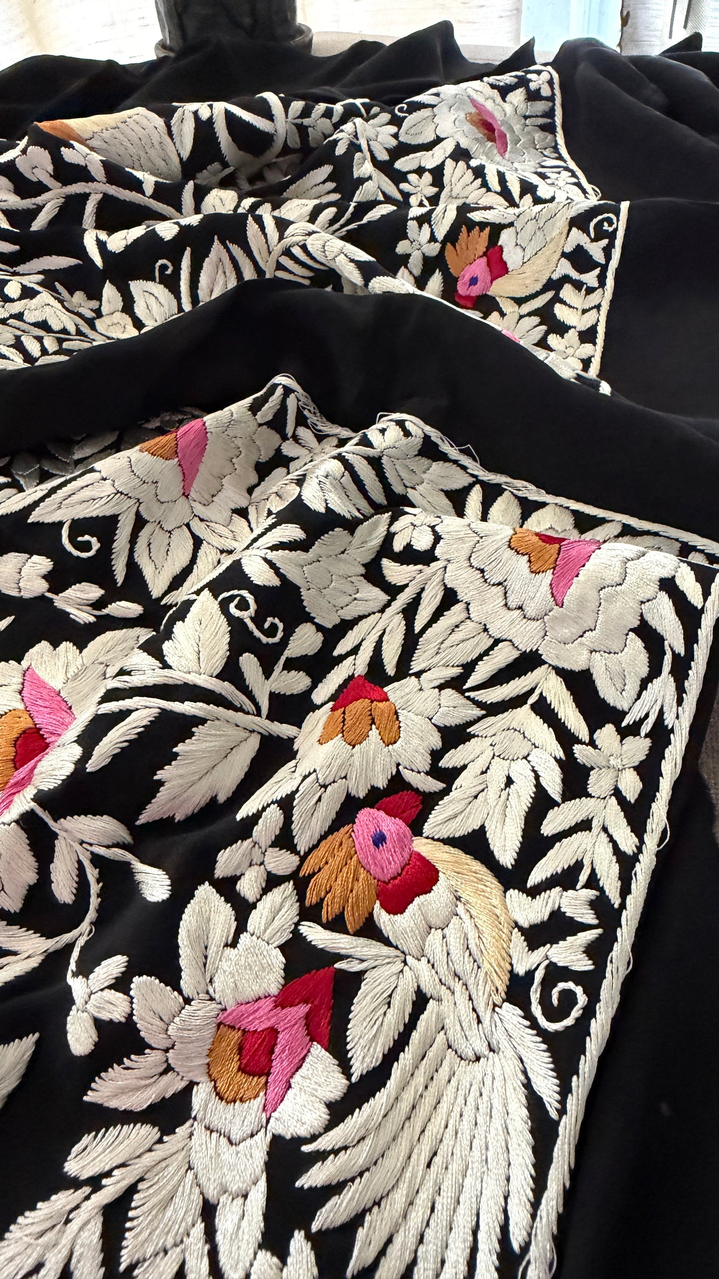 Exclusive Parsi Gara Hand Embroidered Jacket (Unstitched)